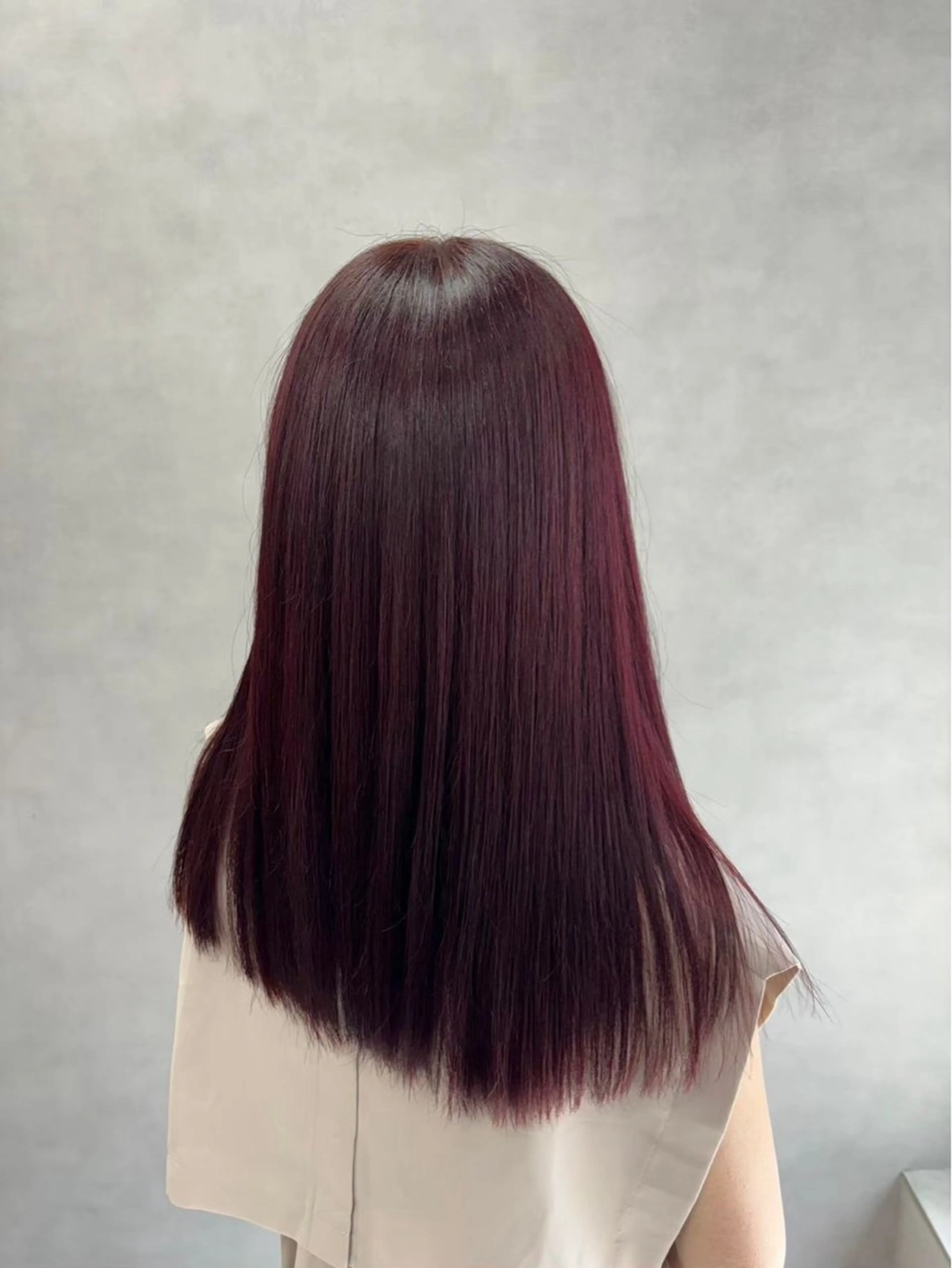 ロング ヘアカラー トリートメント ulu by dot.所属・かがみはやと 髪質改善/縮毛矯正のヘアスタイル