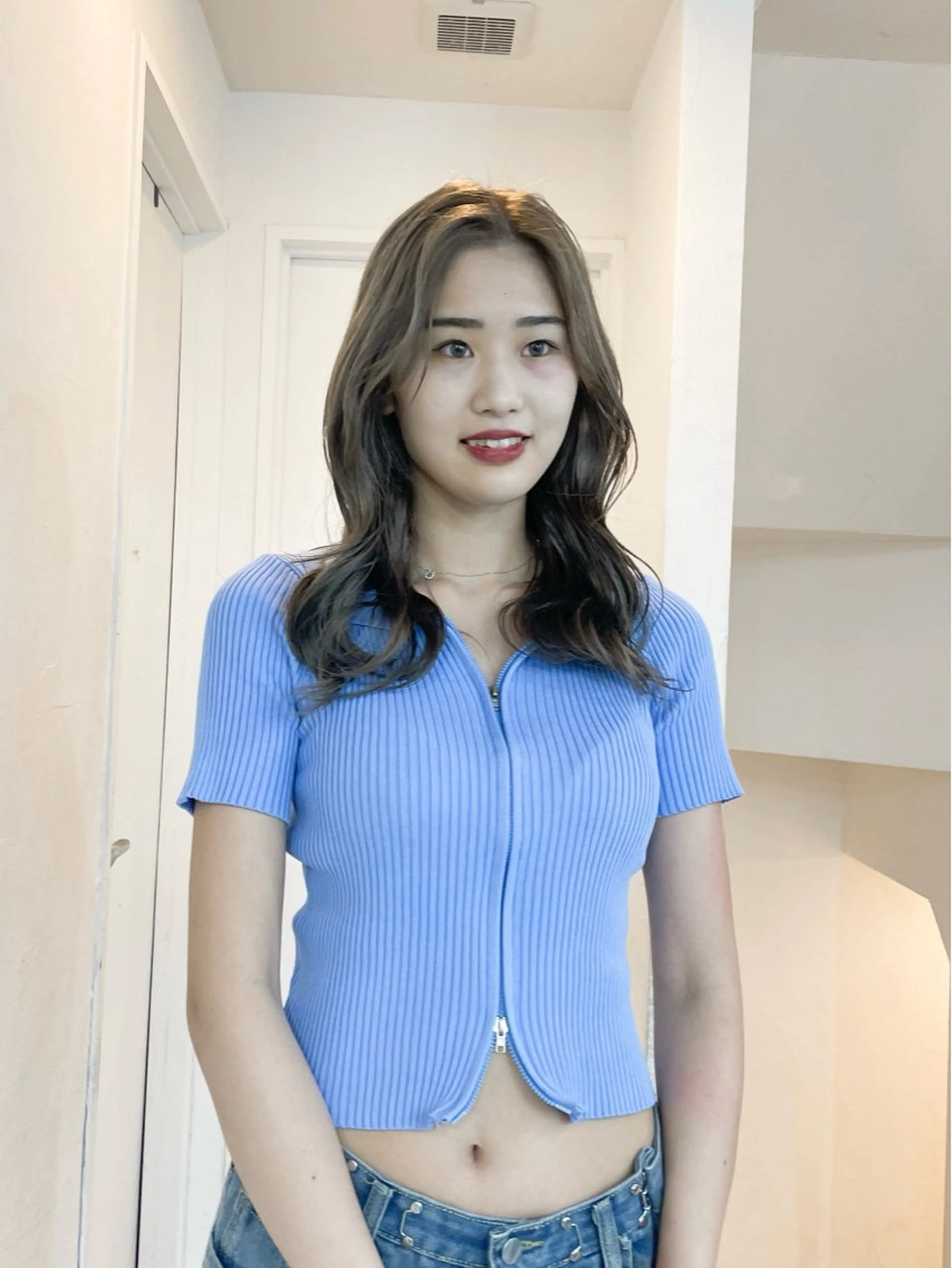 ロング カラー ヘアアレンジ 🦠デザインカラー/ 魚瀬あおい🦠のヘアスタイル