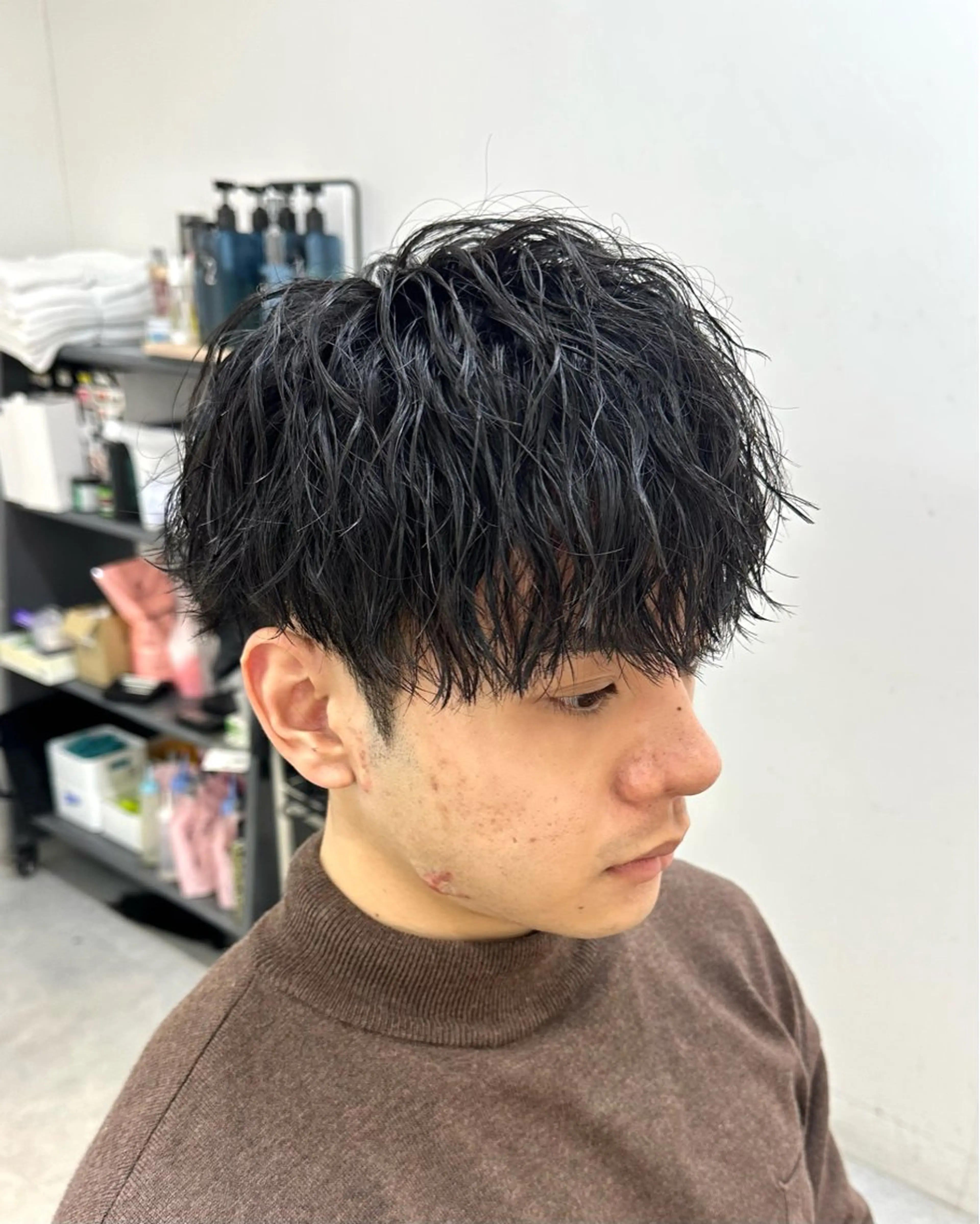 ショート パーマ メンズ メンズパーマ カット パーマ 渋谷/メンズ専門 美容師🍚ふみやのヘアスタイル