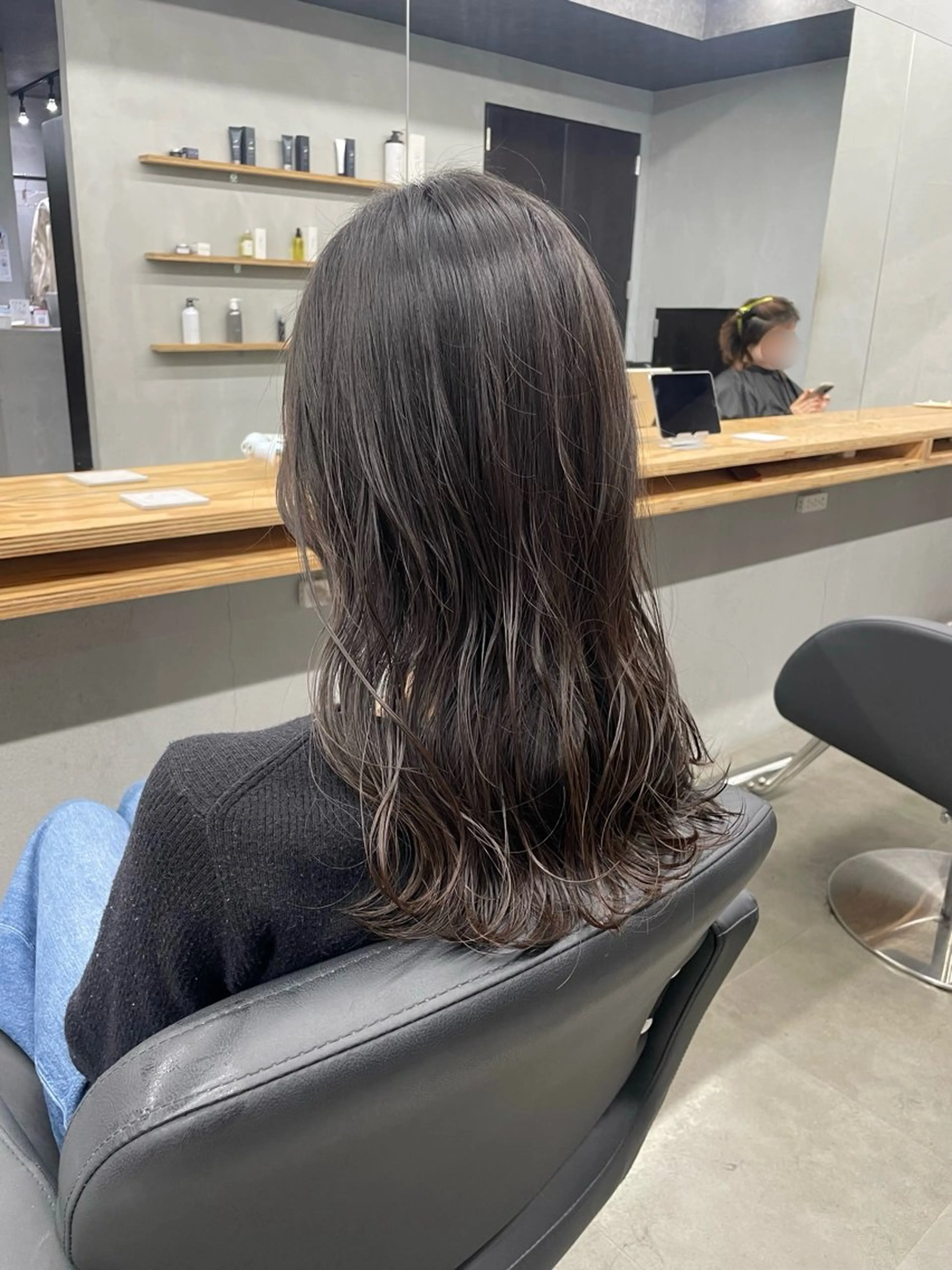 セミロング カット ヘアカラー トリートメント ひより ／novusのヘアスタイル