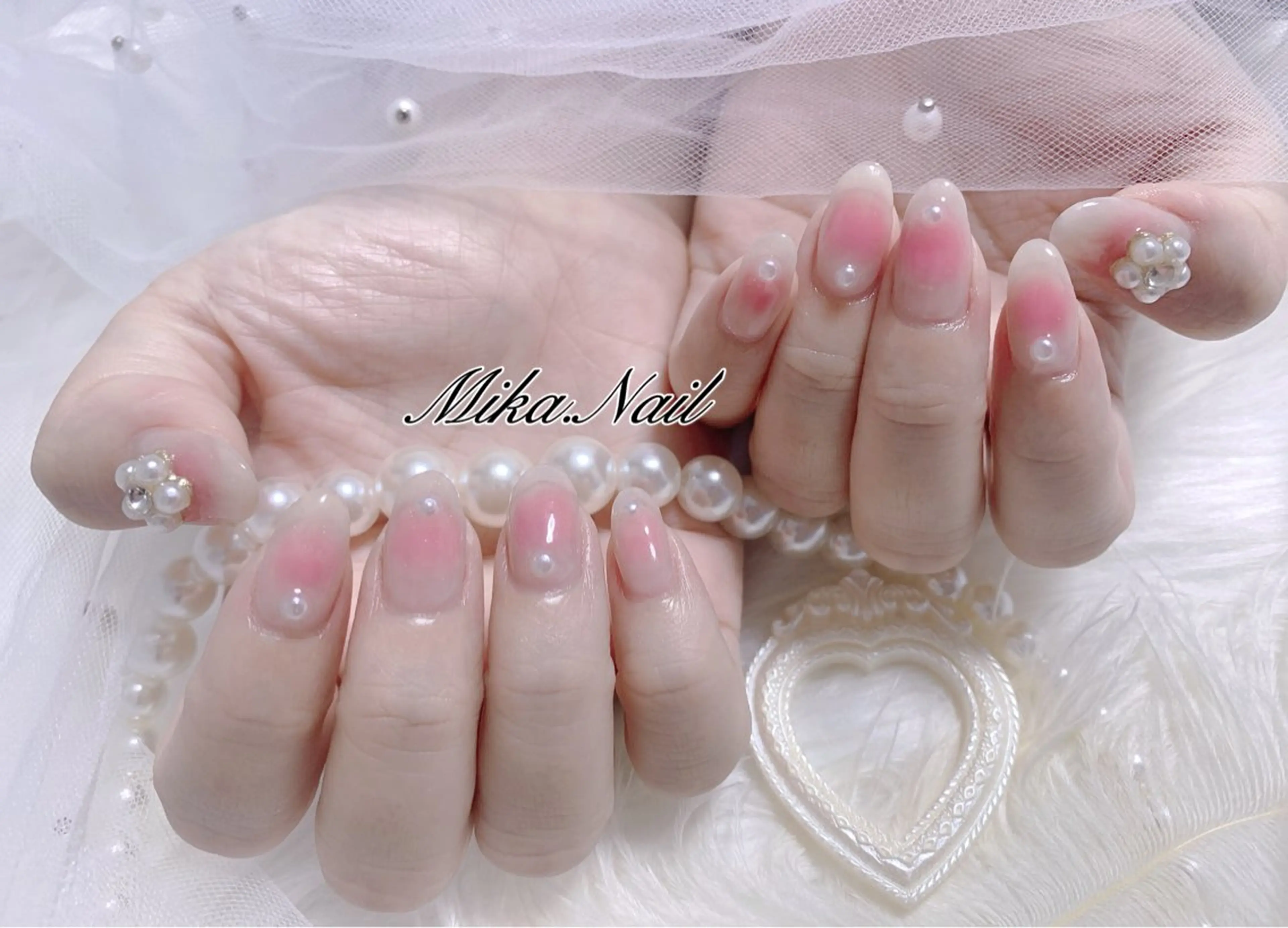 ネイル チークネイル Mika Nailのネイルデザイン