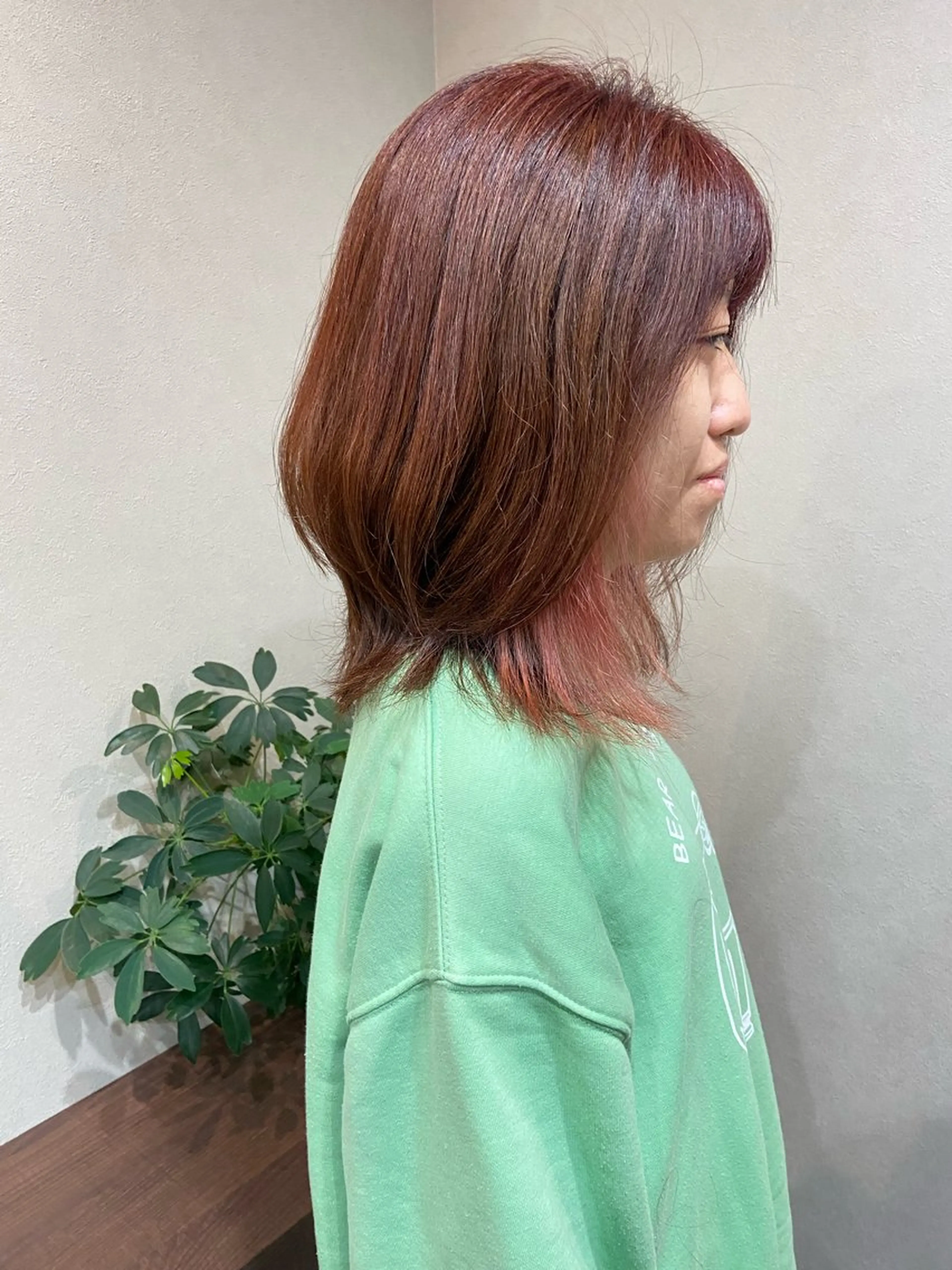 ミディアム Lepps れいなのヘアスタイル