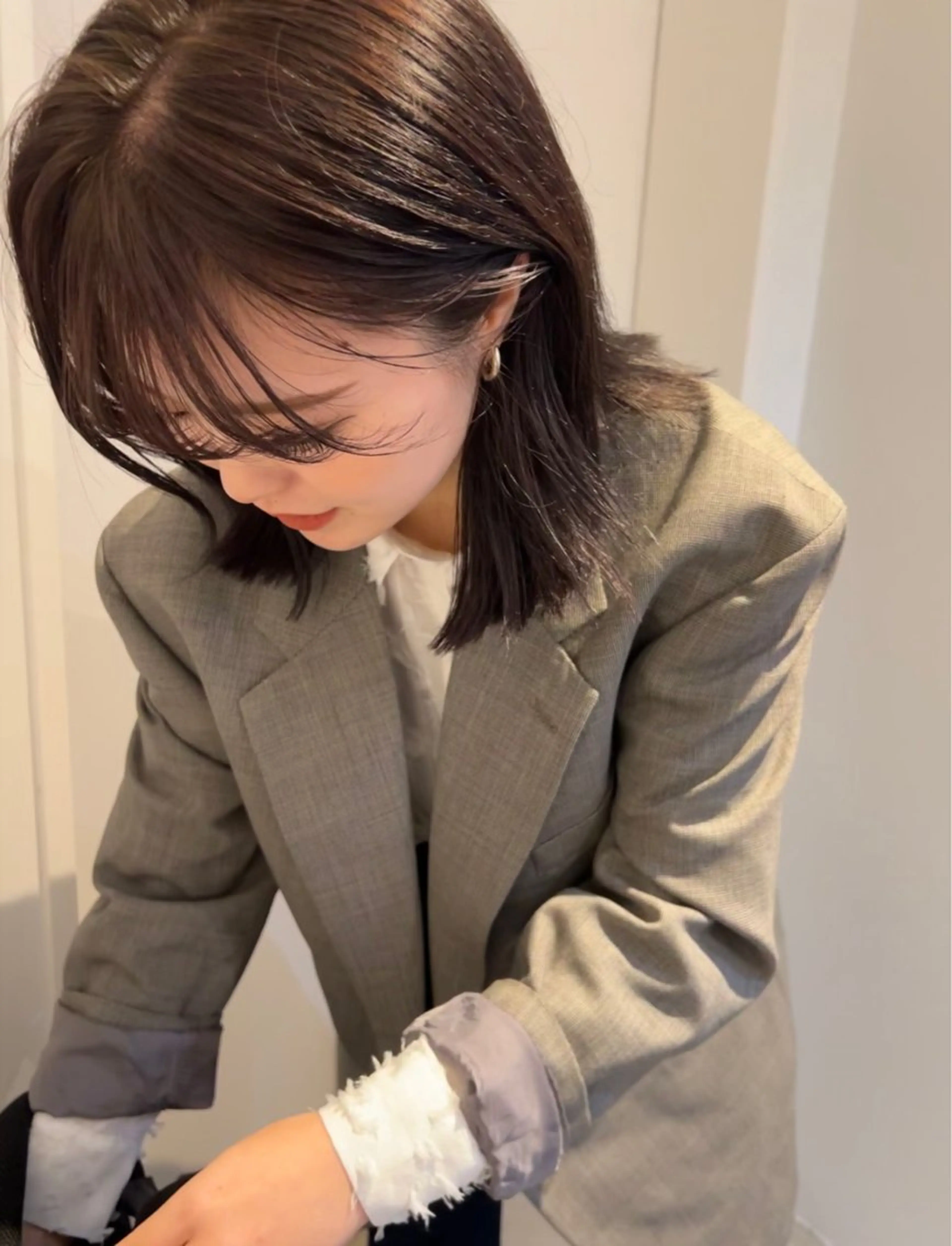 ミディアム カラー ブリーチ 透明感カラー ブリーチなしカラー KOCHAB本山所属・三谷はるな /名古屋/本山のヘアスタイル