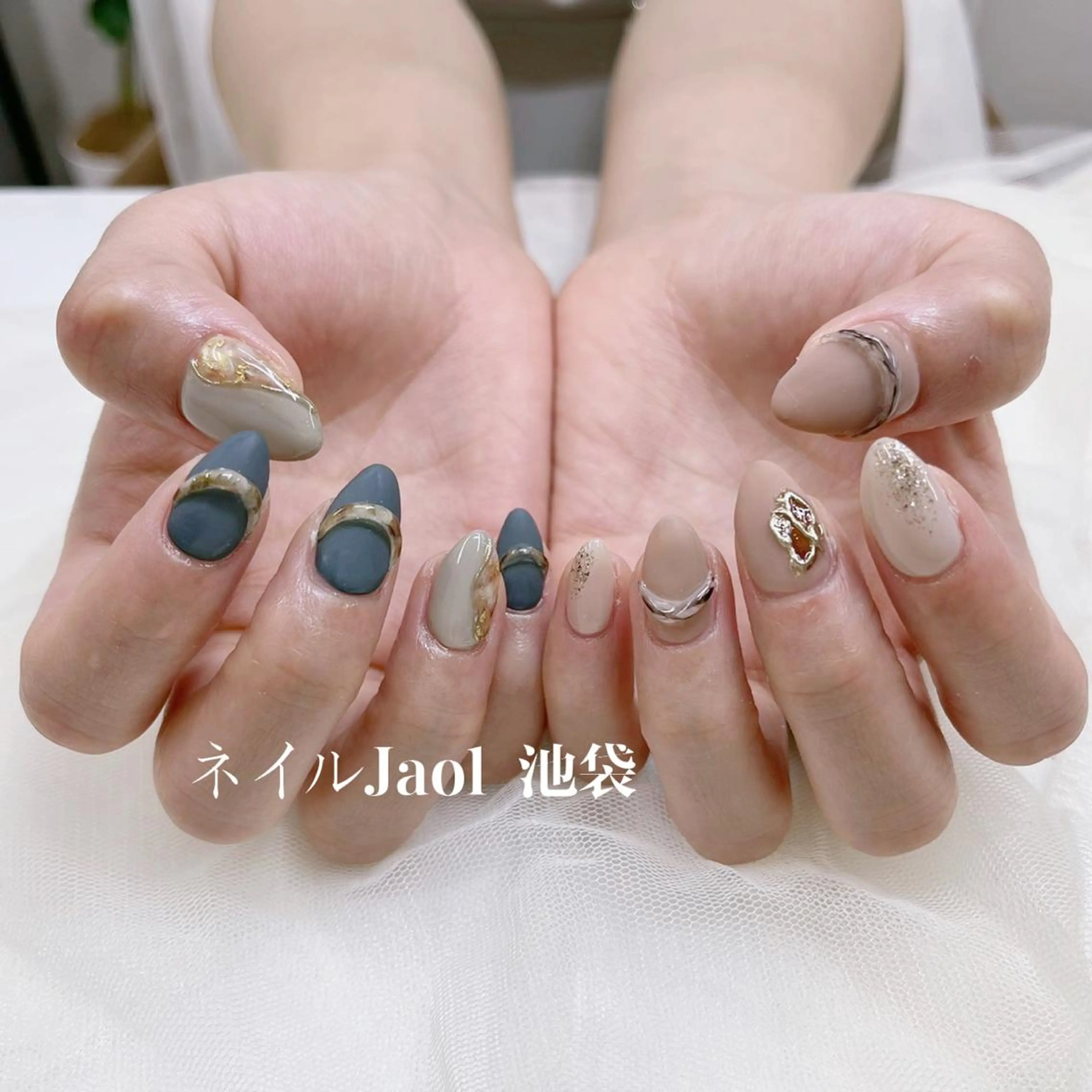 ミディアム ネイルJaol 池袋のネイルデザイン