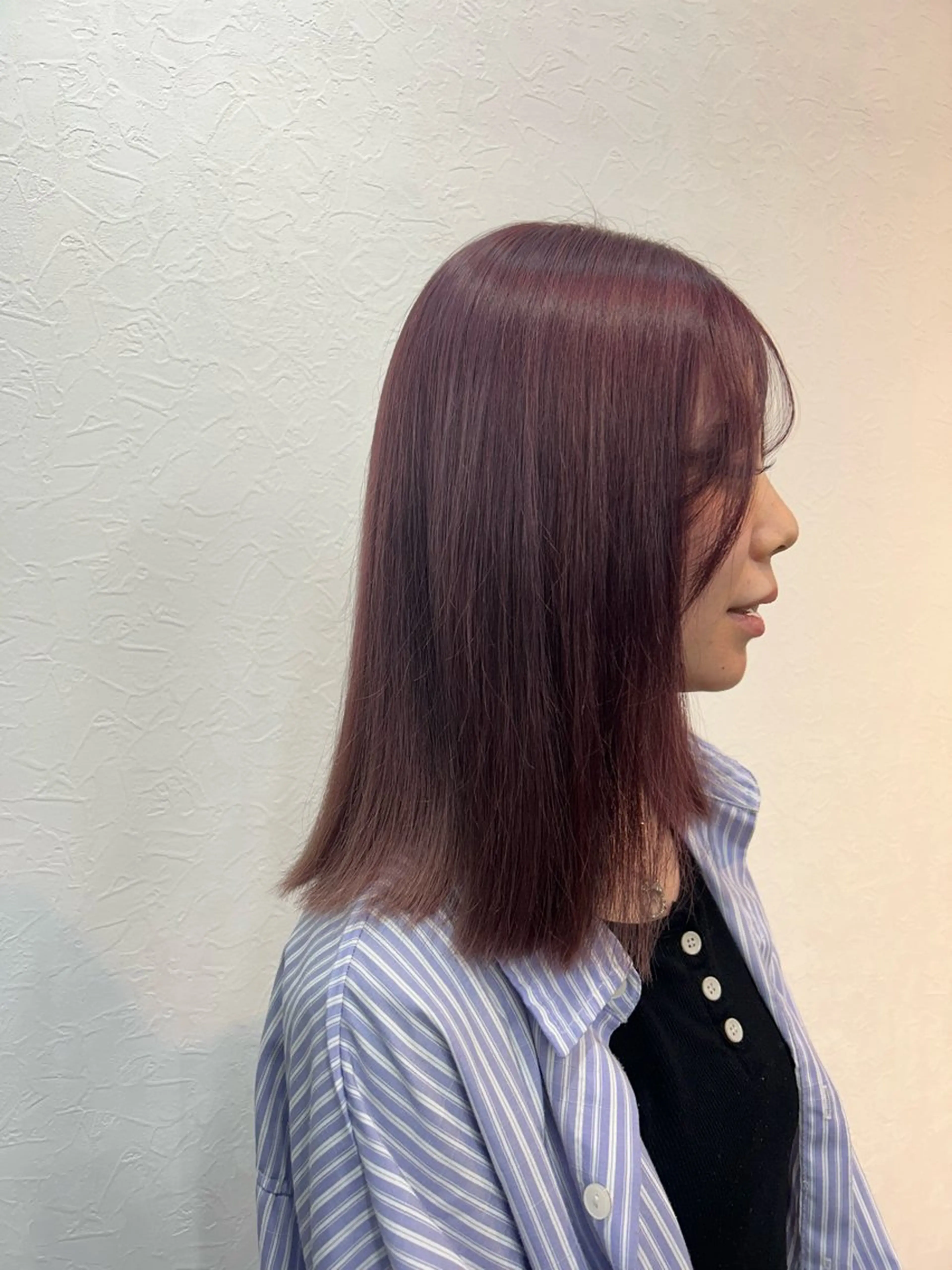 ミディアム カラー 鈴木 アメリのヘアスタイル