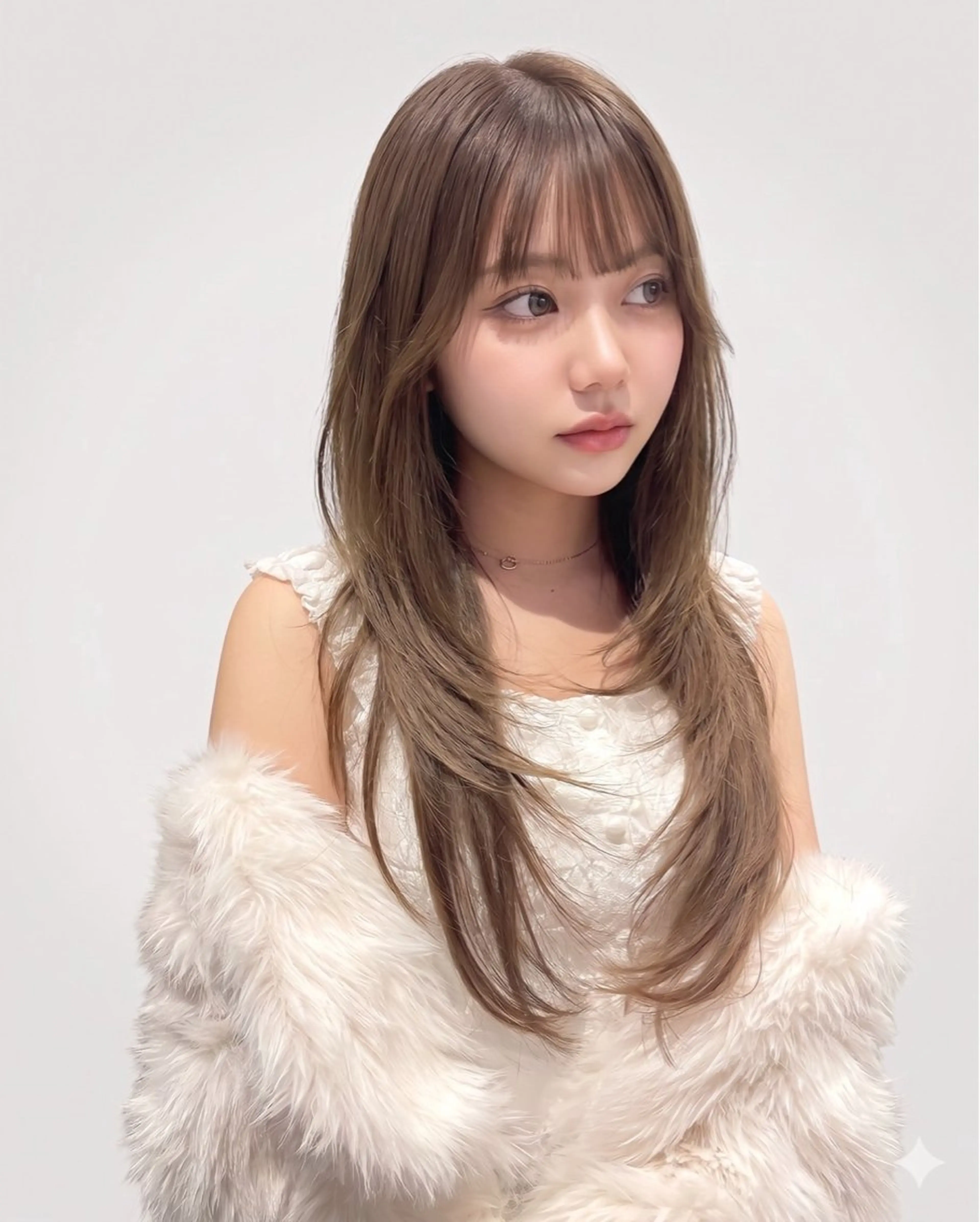 ミディアム カラー ブリーチ ダブルカラー インナーカラー ボブ 顔周りカット カット ヘアカラー トリートメント 髪質改善/カラー特化 なぎのヘアスタイル