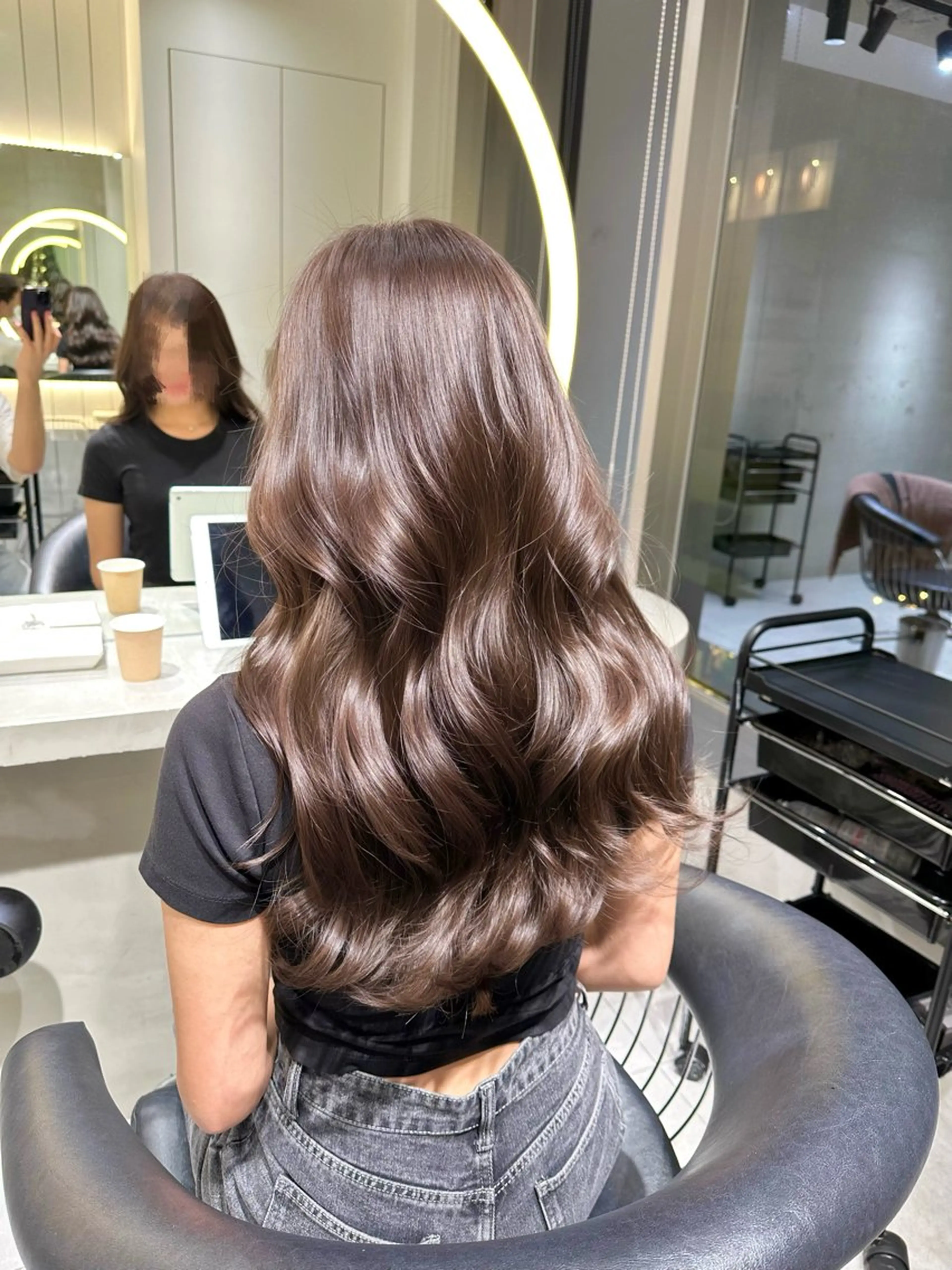 ミディアム チョコレートブラウン ヘアカラー コウスケ/ lond uluのヘアスタイル