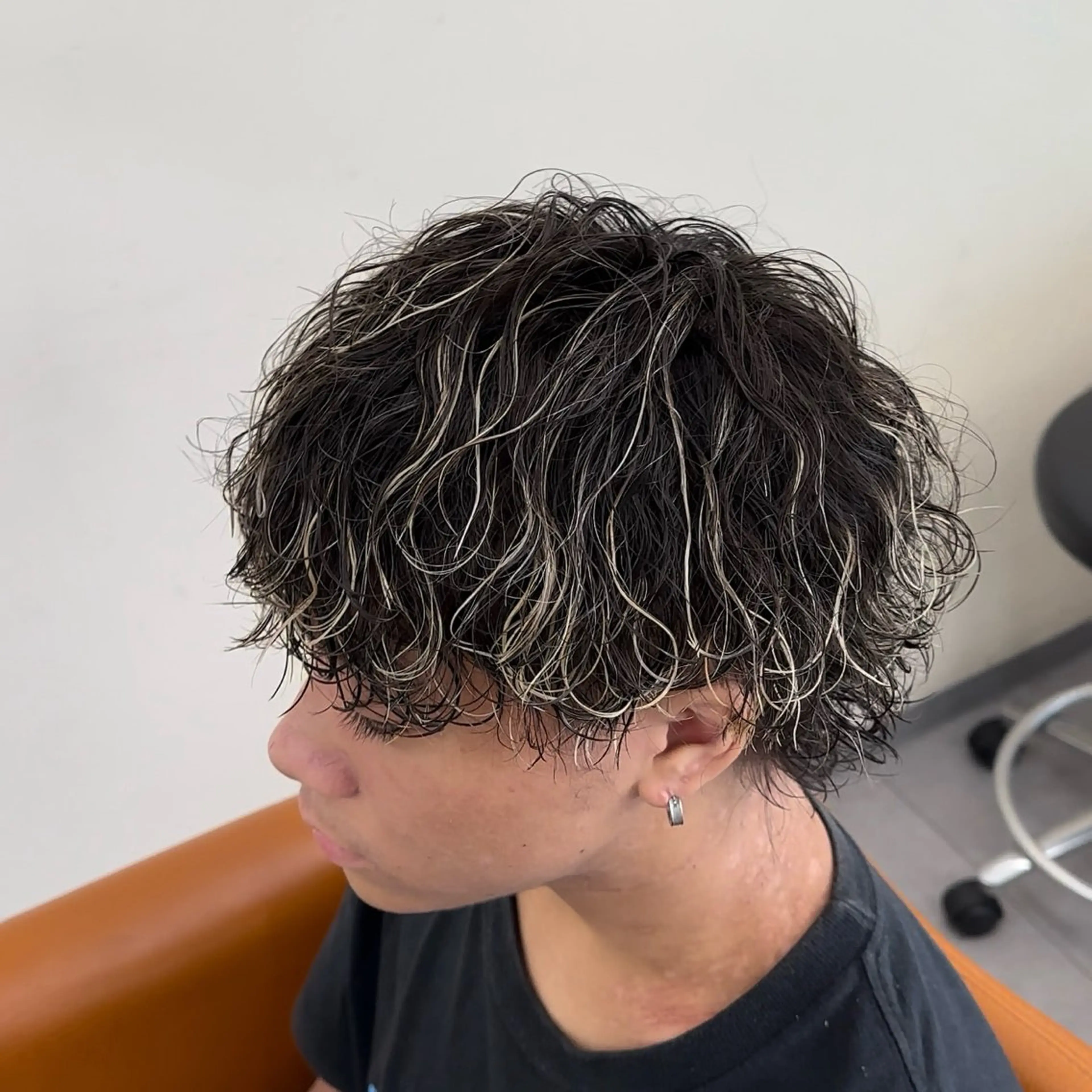 パーマ ヘアアレンジ メンズ カット パーマ 梅田/メンズパーマ /短髪/田中崇奨のヘアスタイル