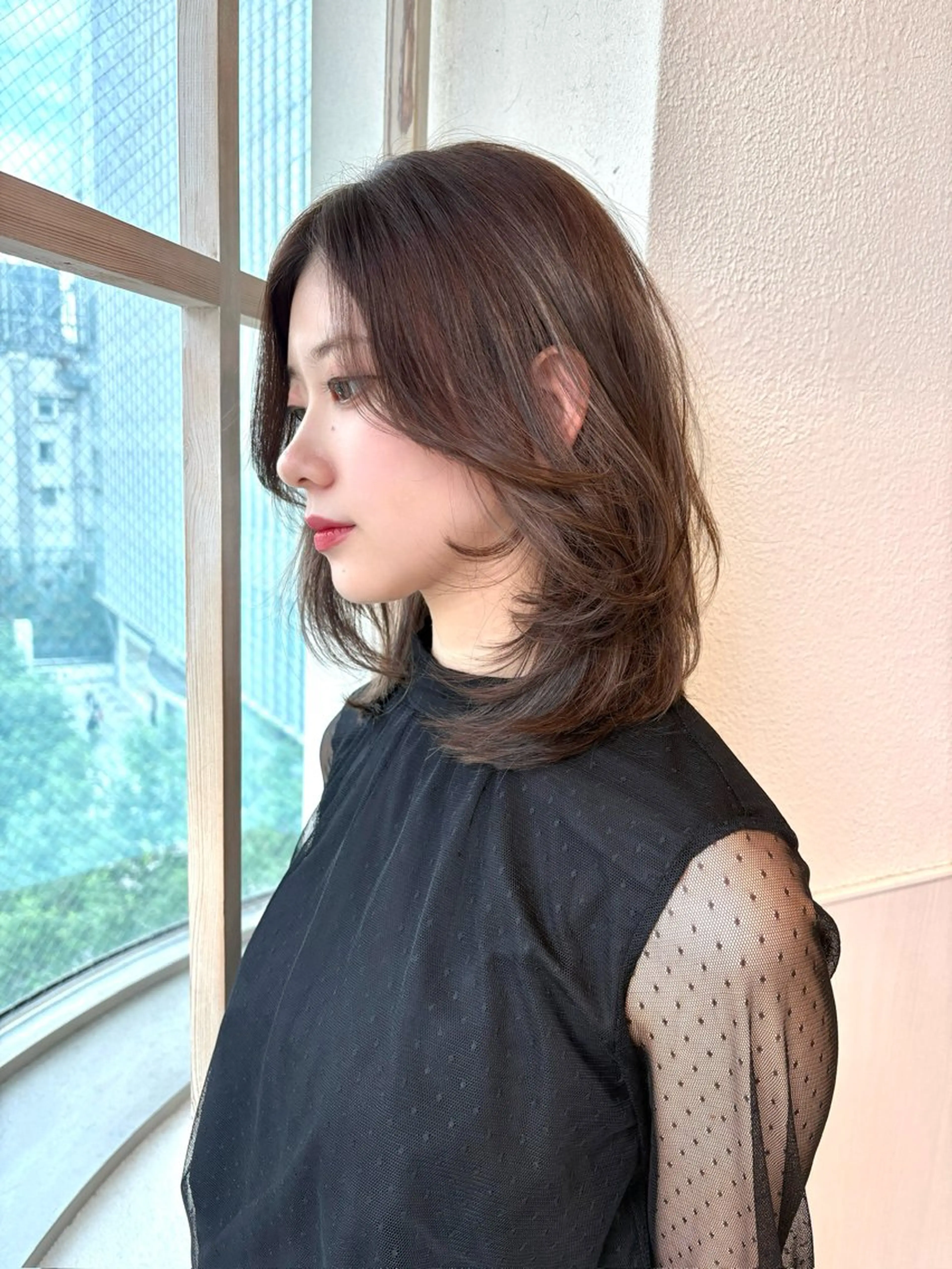ミディアム カット ヘアカラー トリートメント 市原 大翼のヘアスタイル