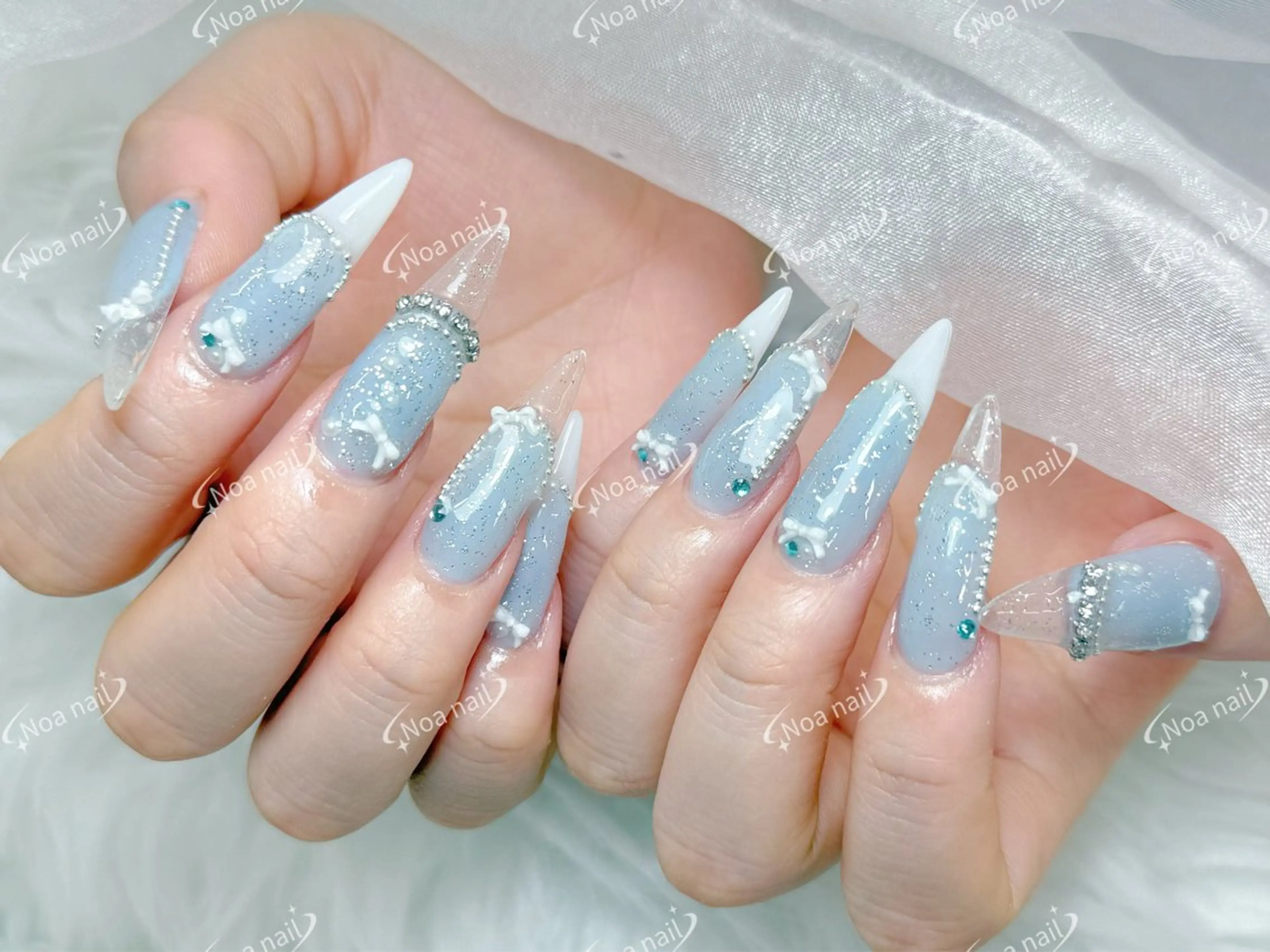 ロング ハンドネイル Noa Nail みつきのネイルデザイン