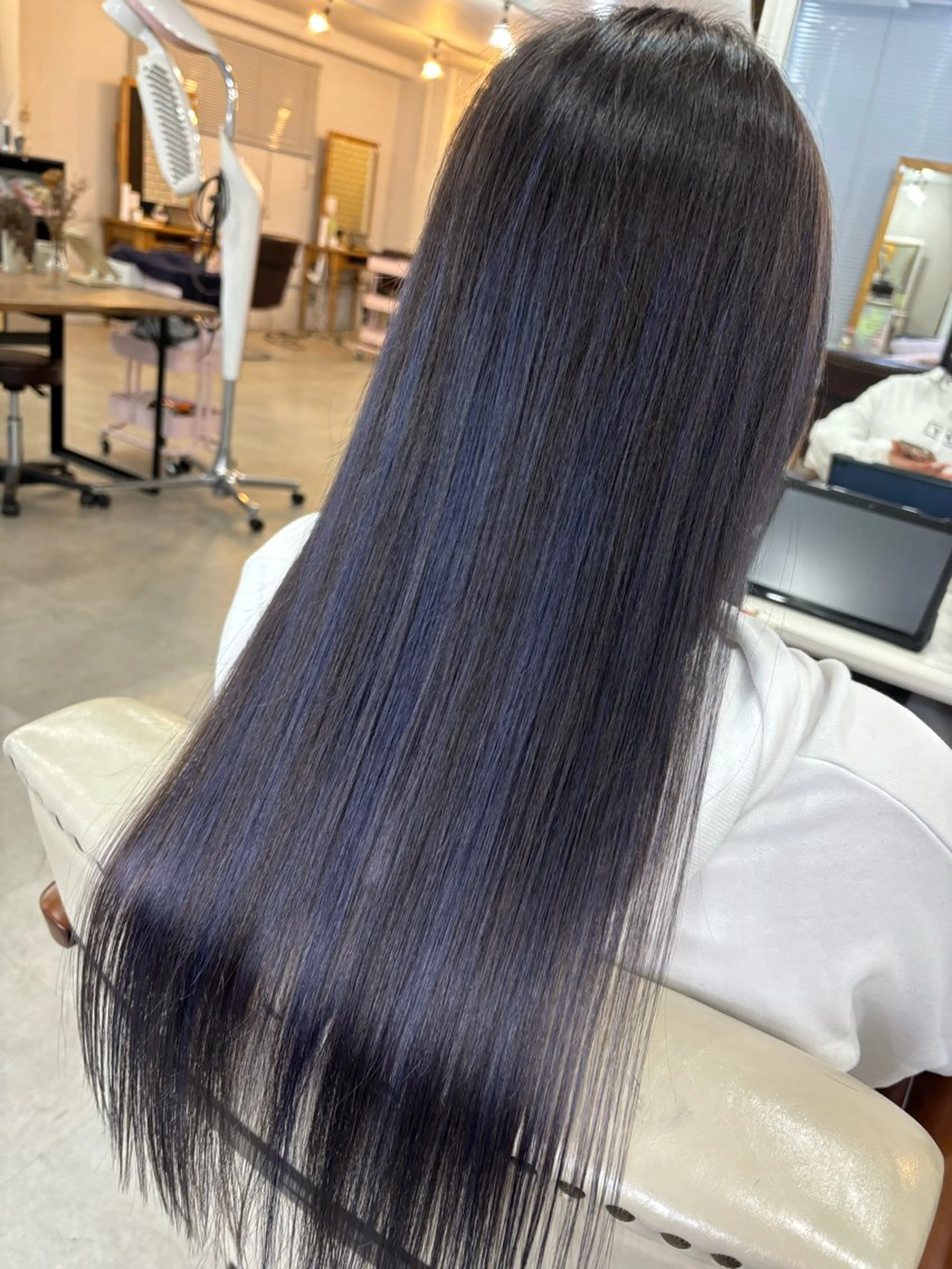 ロング カラー ヘアカラー トリートメント 韓国風🫧透明感 🦄岡庭春菜🎀のヘアスタイル