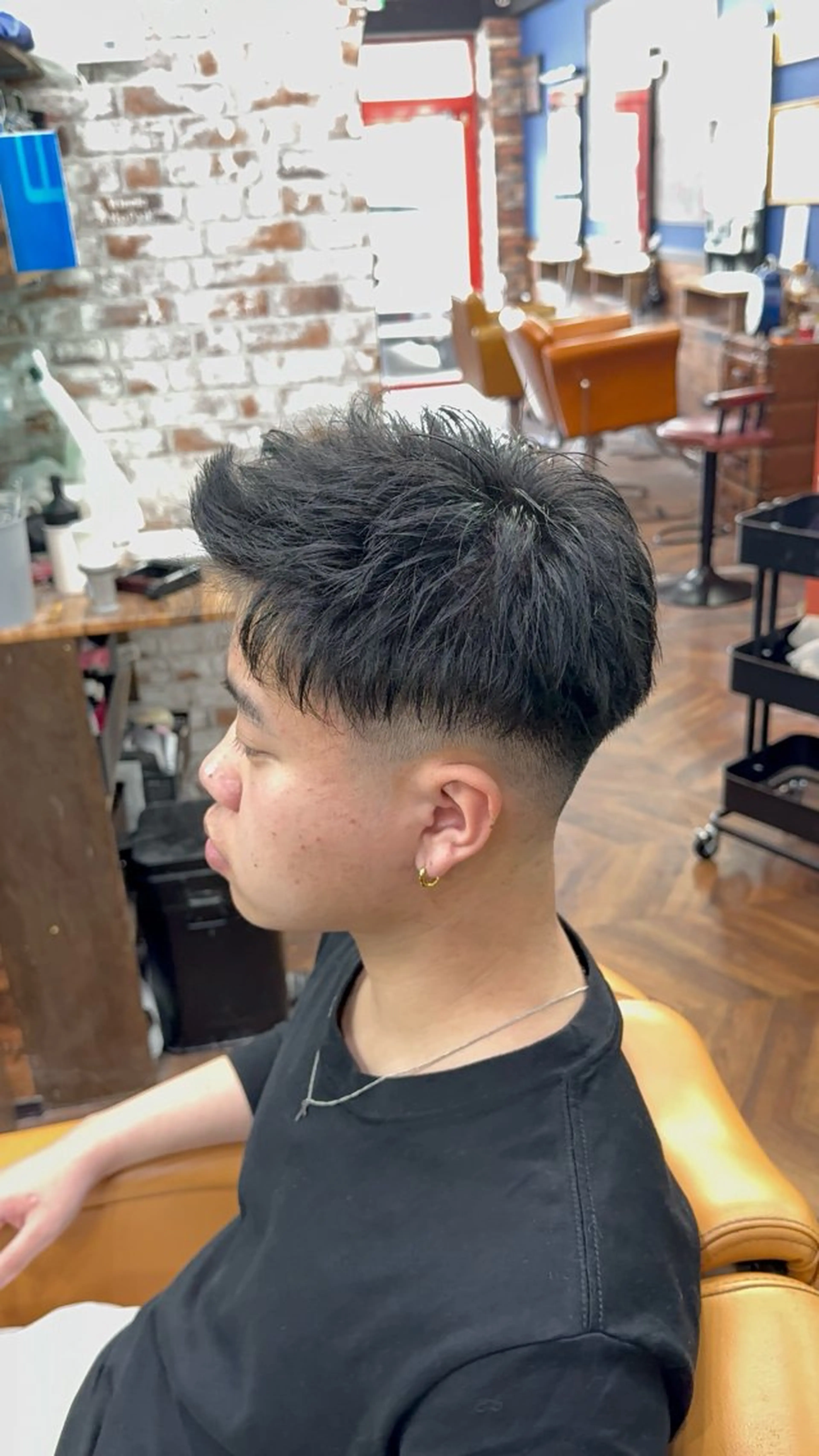 メンズ フェードカット スキンフェード カット ヘアセット hair CROWN所属・メンズ特化型美容師 髙橋玲生/フェードのヘアスタイル