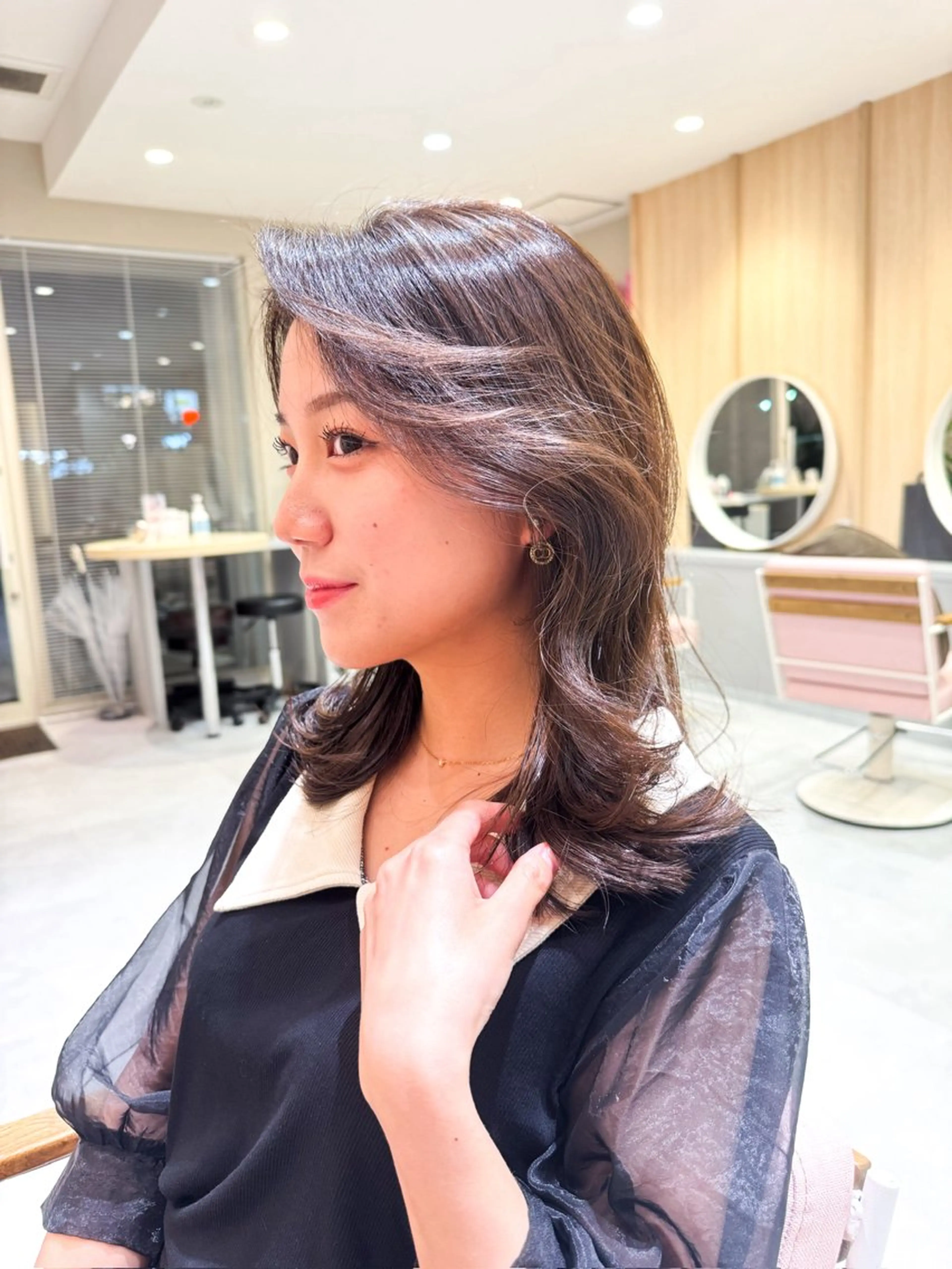 ミディアム カラー カット ヘアカラー トリートメント ヘアセット ✂️似合わせの魔術師 石田一樹✂️のヘアスタイル