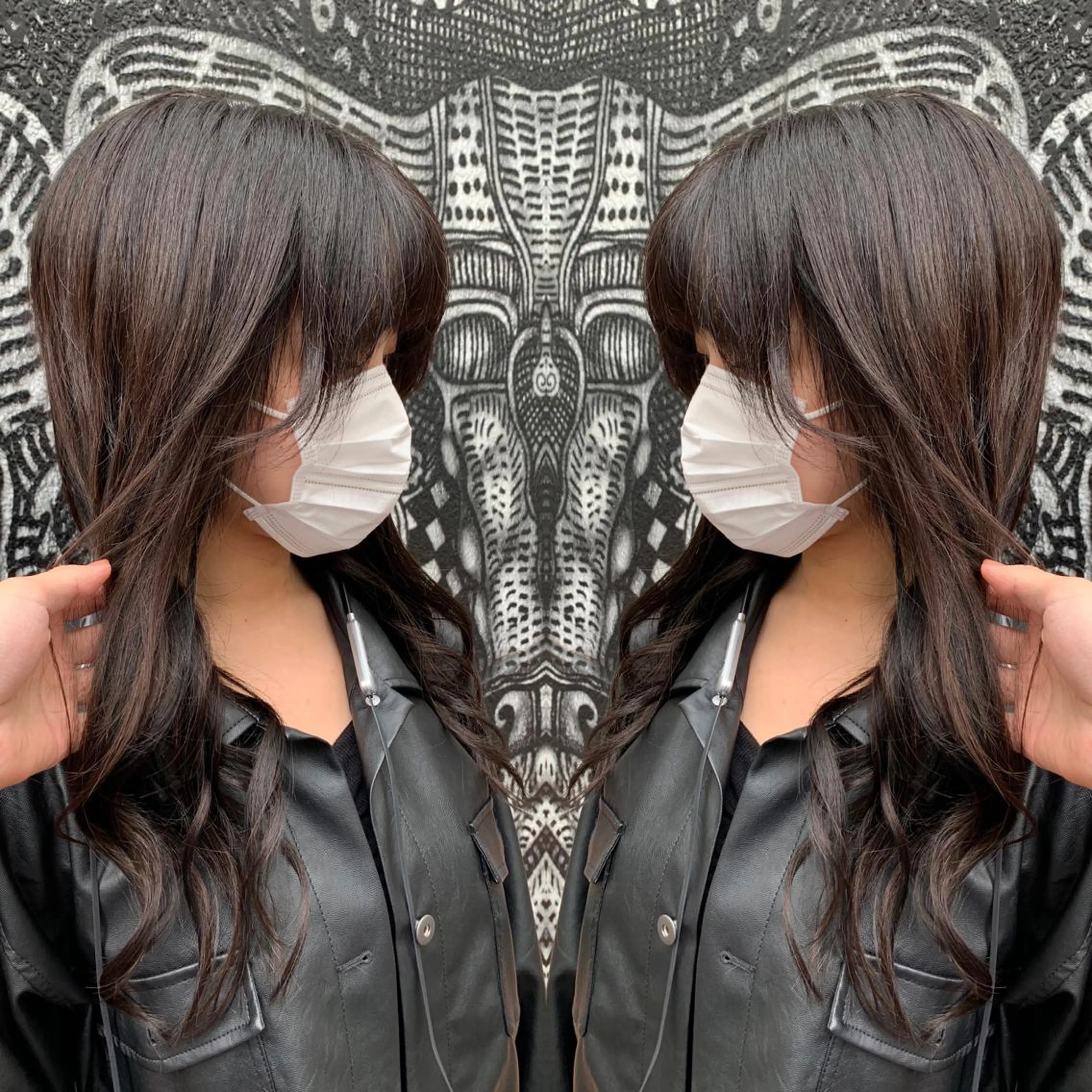 ミディアム カラー ヘアアレンジ マツエク・マツパ エクステ 🌈派手髪エクステ ブレイズ🌈ひろとのヘアスタイル