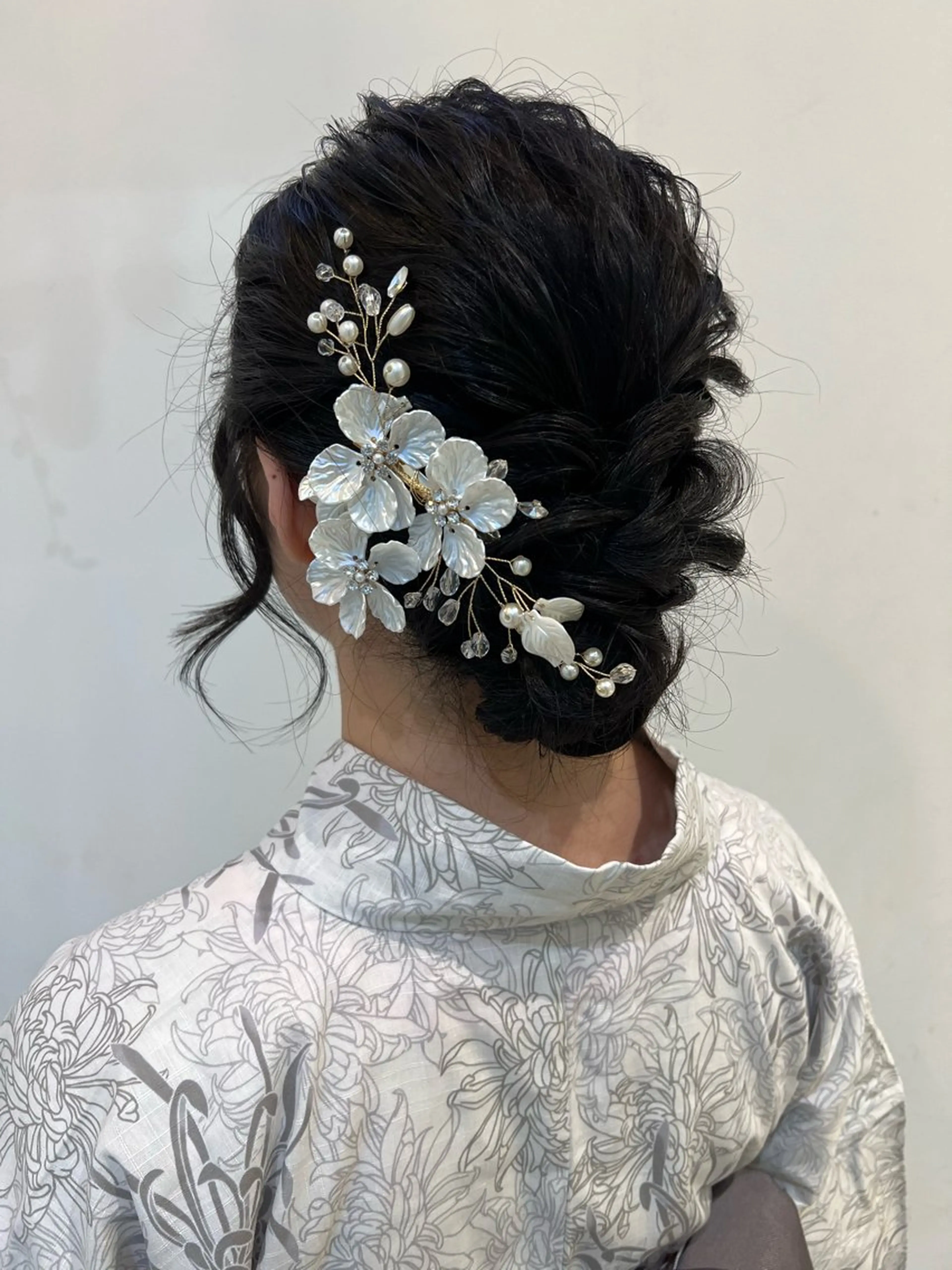 ロング 着付け ブリーチしない暖色 カラー🥀杉 優菜のヘアスタイル