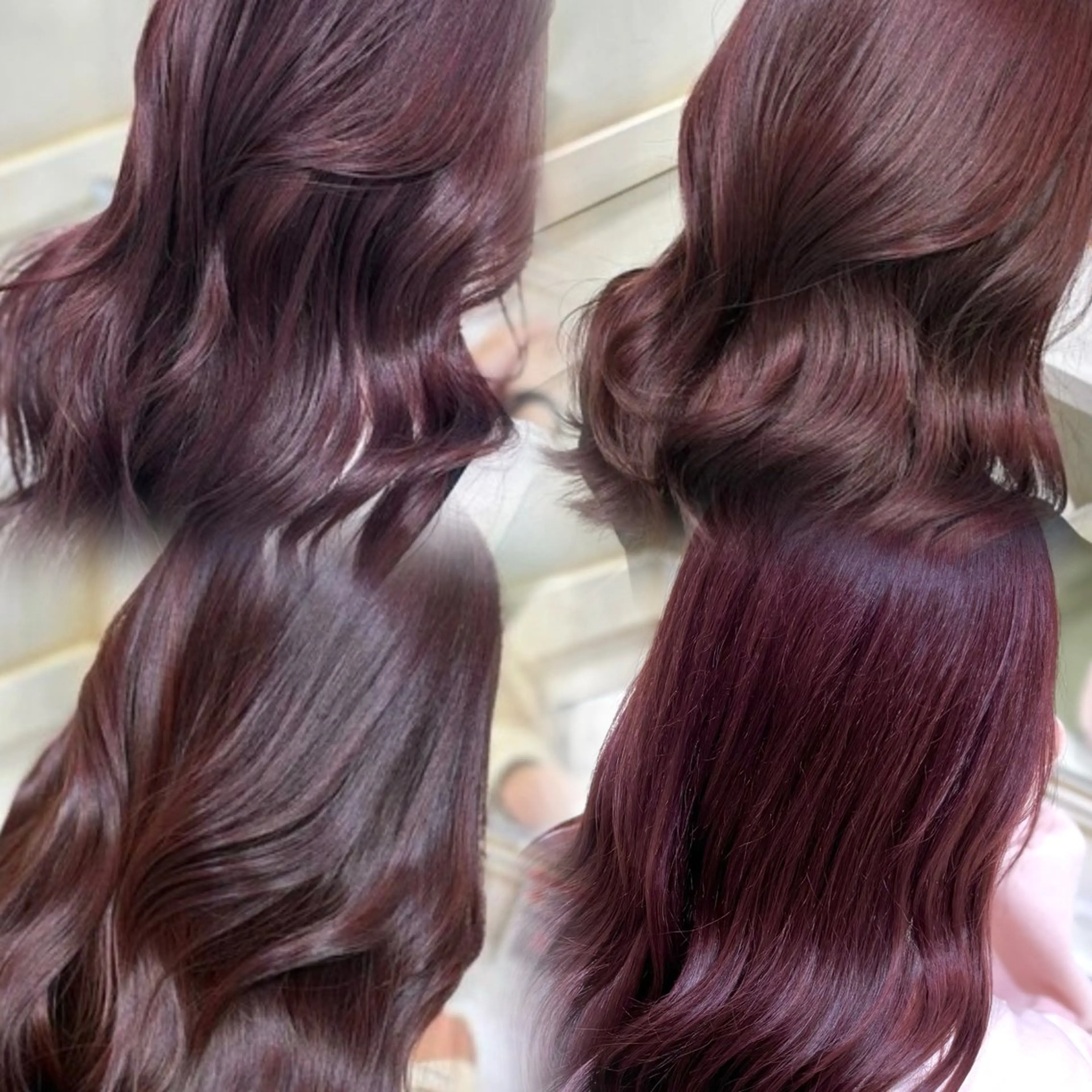 セミロング カラー ヘアカラー トリートメント 💖ダブルカラー/ ケアカラー/レナ💖のヘアスタイル