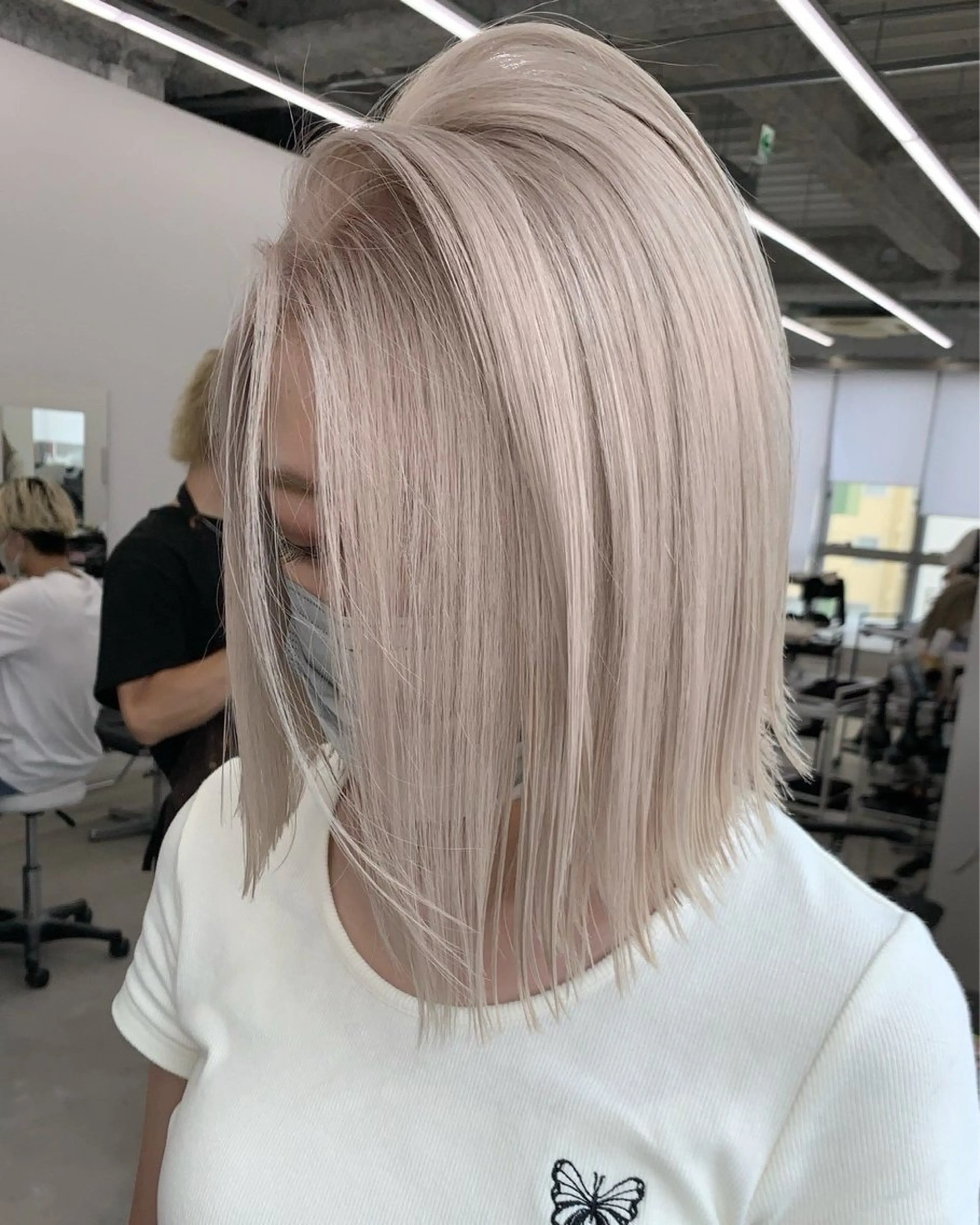 ミディアム カラー ヘアカラー 大平 琶月のヘアスタイル