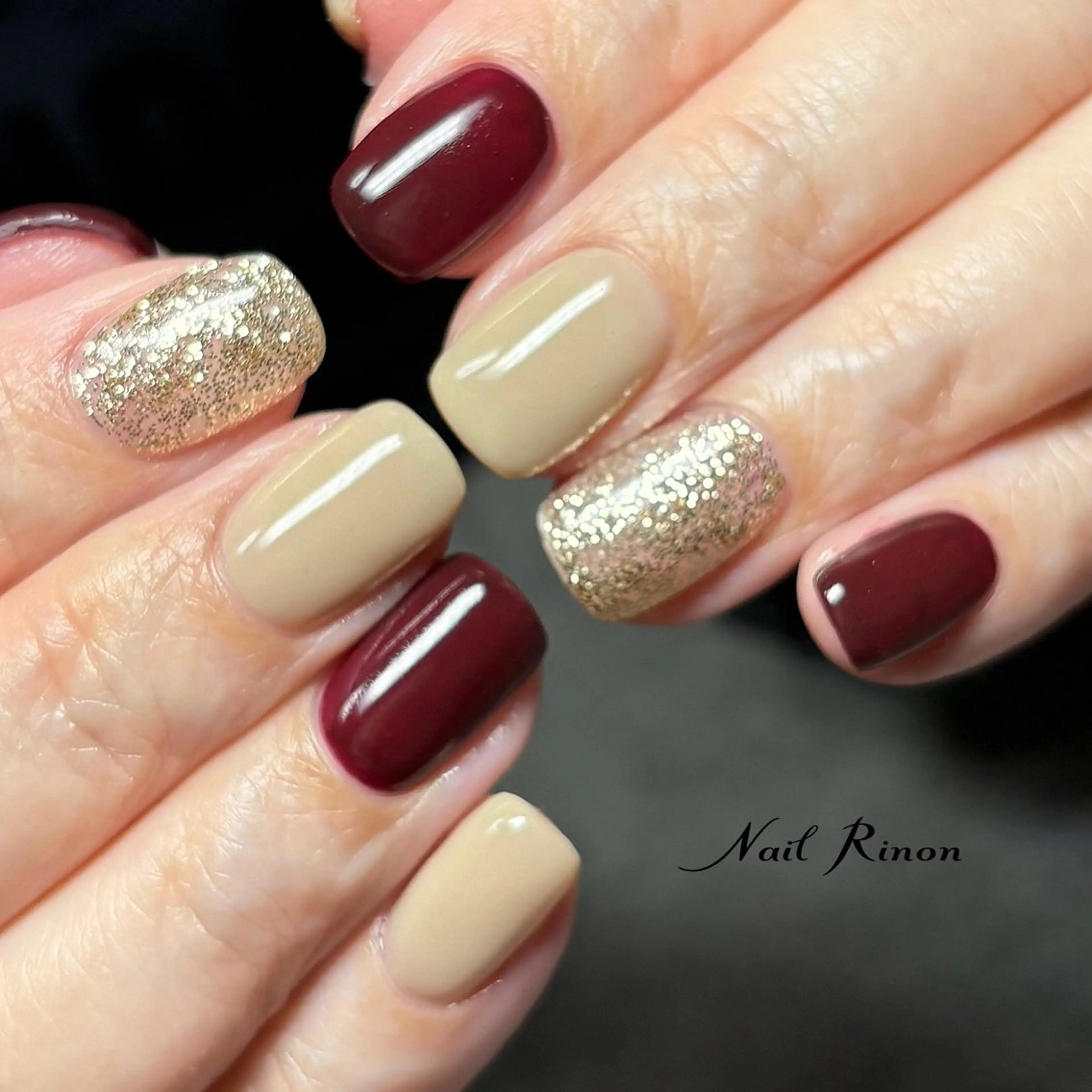 ネイル シンプルネイル ハンドネイル Nail Rinonのネイルデザイン