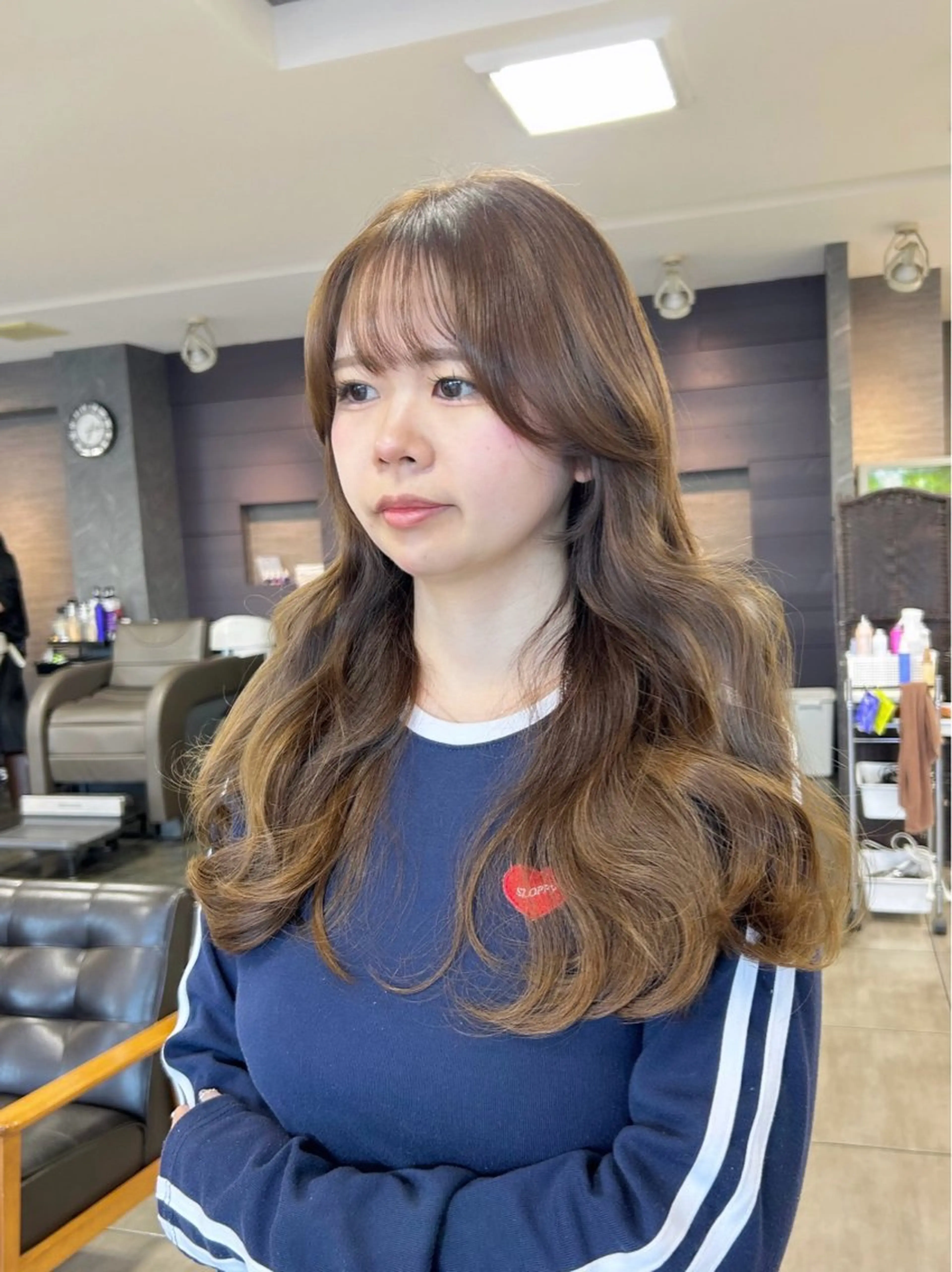 ロング カット ヘアカラー 🫧艶髪カラー🫧 森本くるみのヘアスタイル