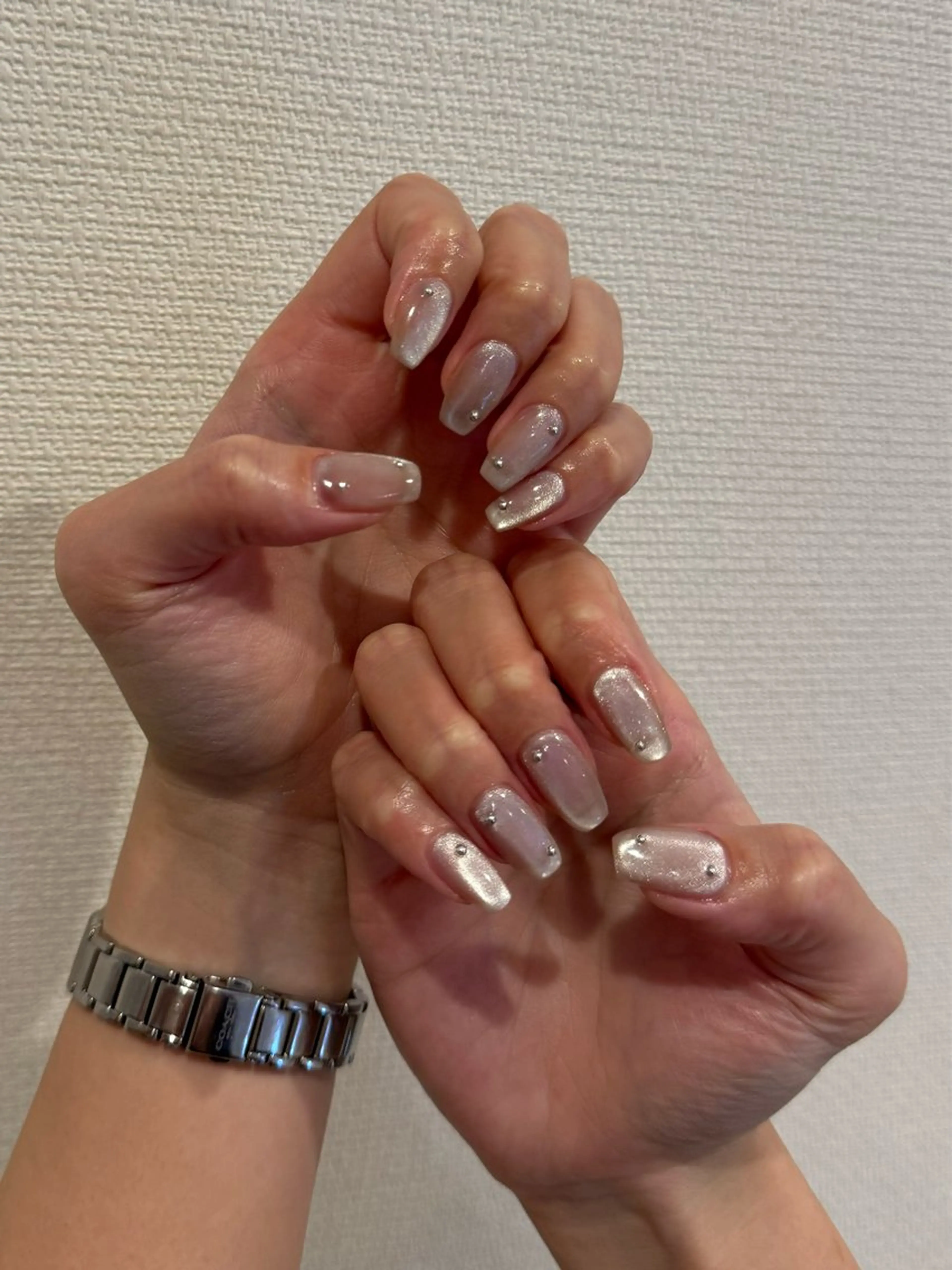 ♡マグネットネイルの写真