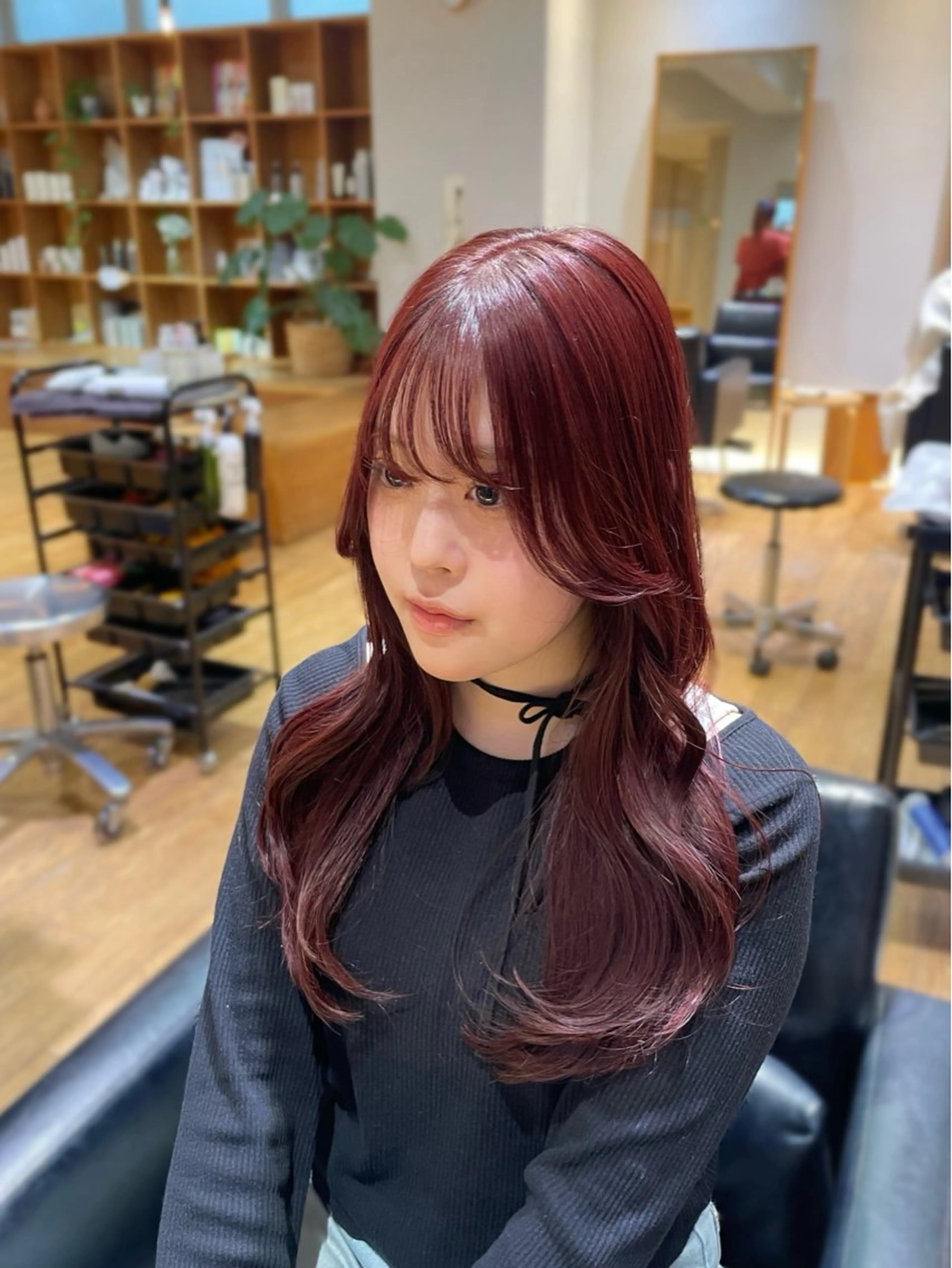 ロング カラー ブリーチ ブリーチなしカラー 縮毛矯正/レイヤー 🌙児玉光瑠のヘアスタイル