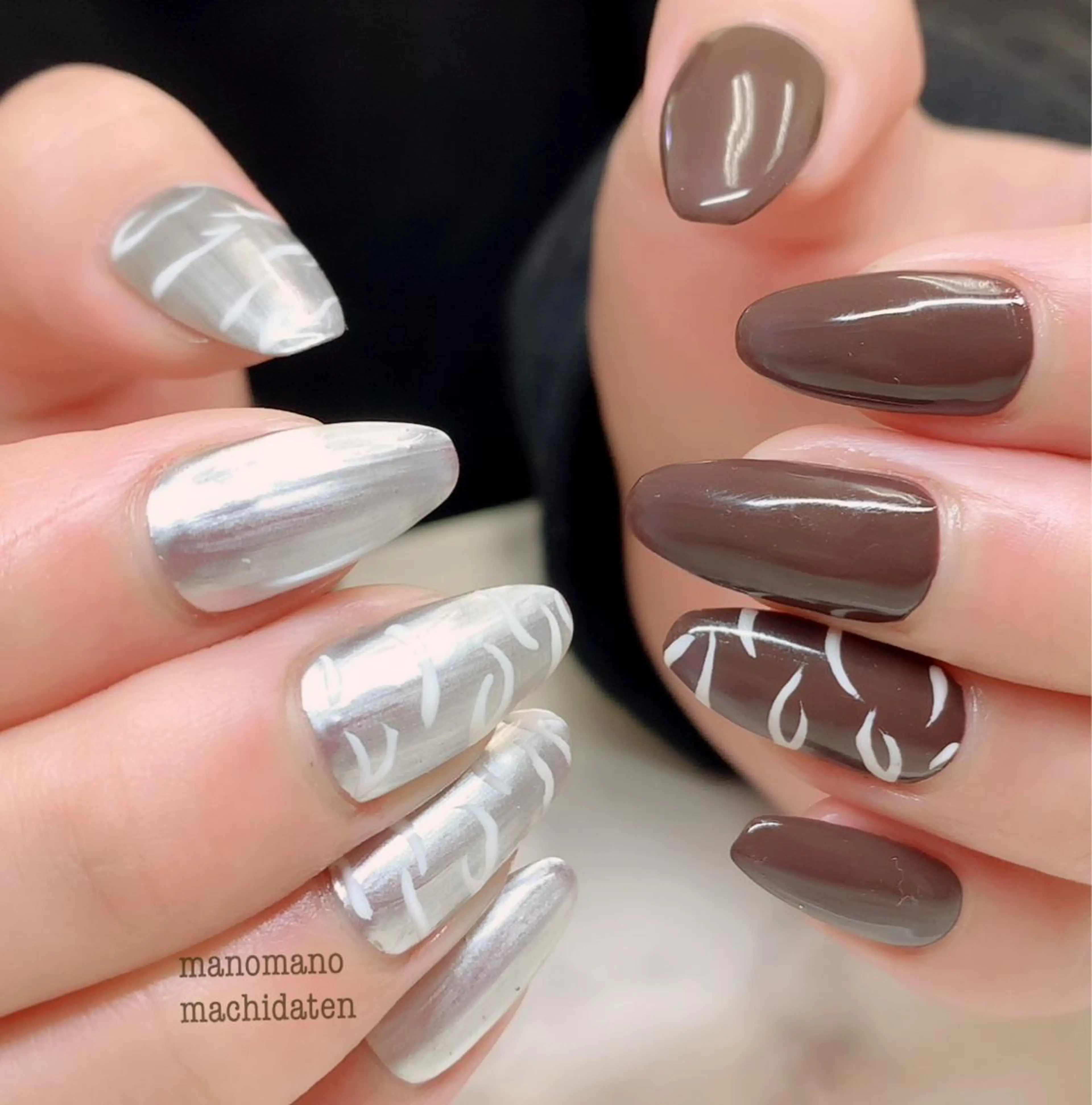 ネイル ハンドネイル ラウバイマノマノ なかざとのネイルデザイン