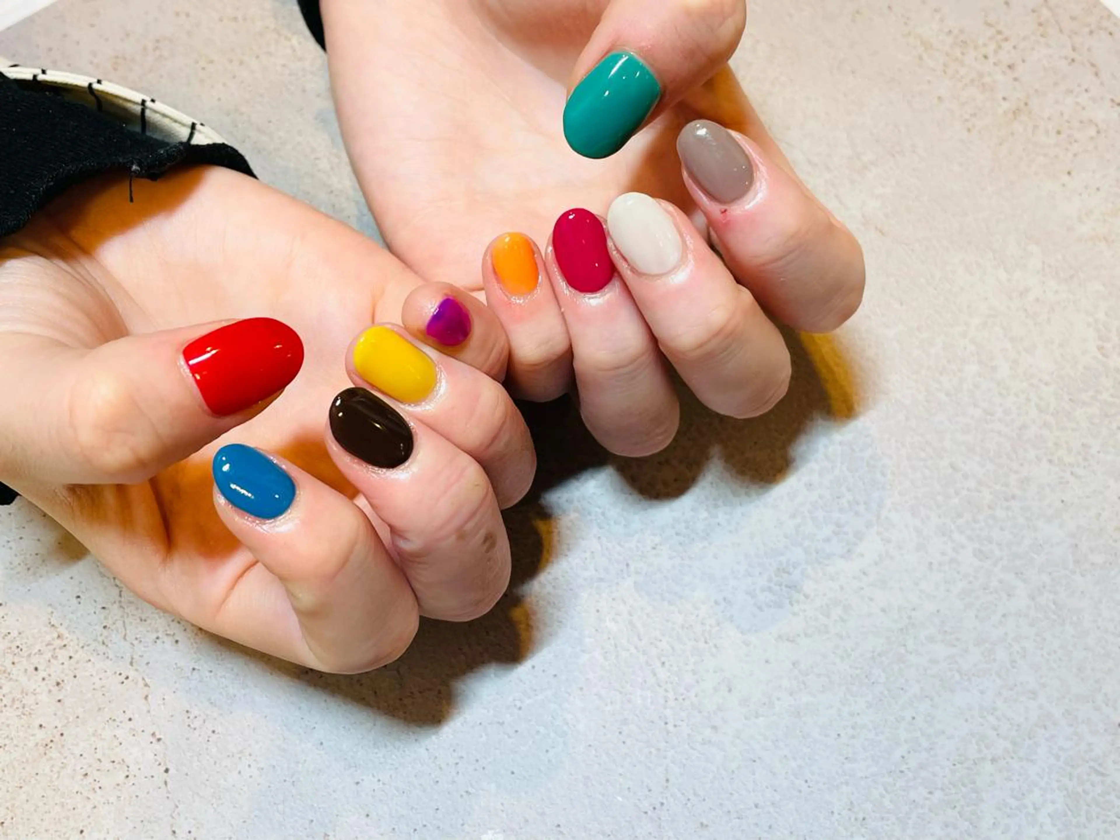 ネイル ジェルネイル 大理石ネイル(マーブル) 持ち込み パラジェル y. salonのマツエク・マツパデザイン