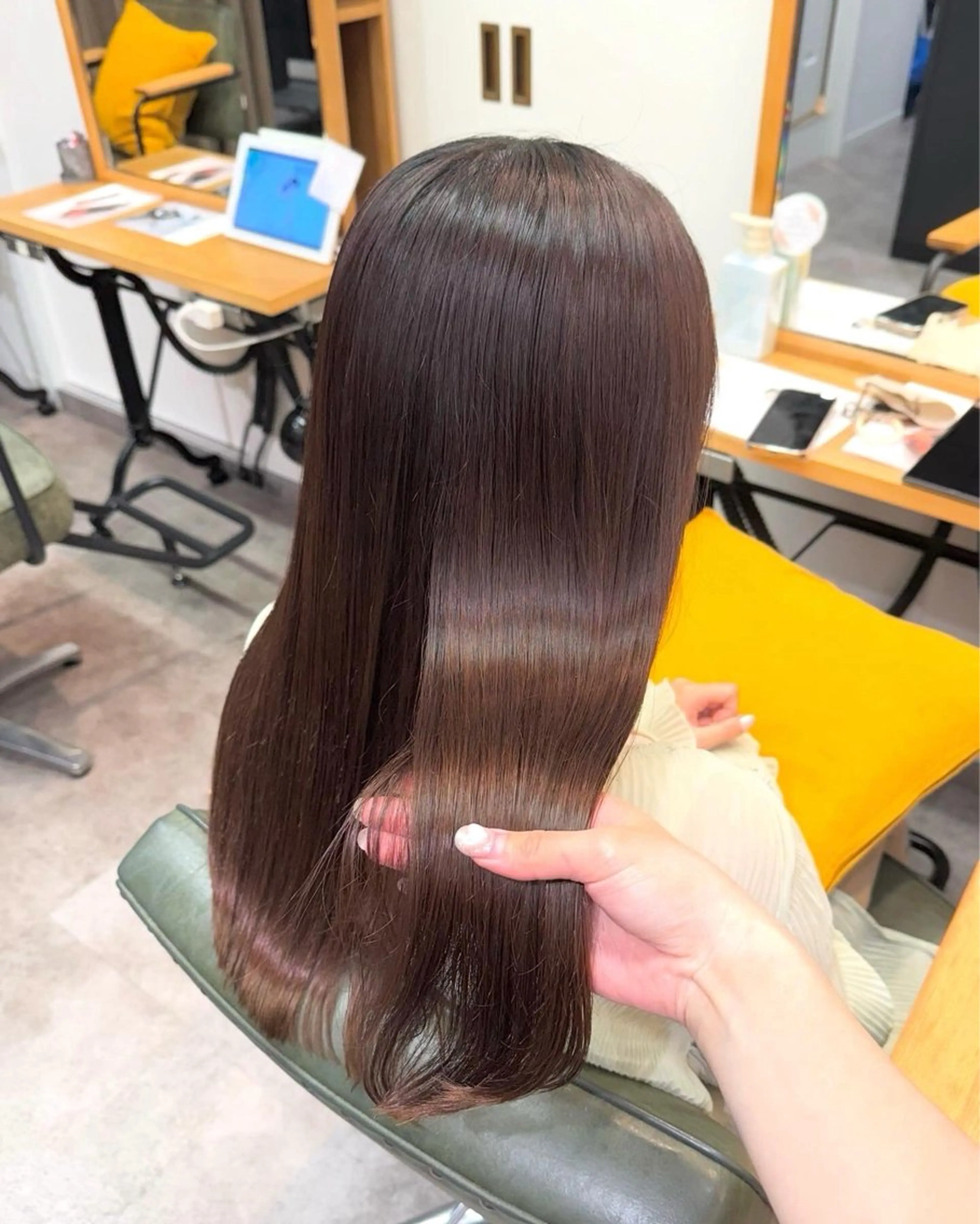 ロング トリートメント 縮毛矯正/エクステ ヘアアレンジ/ひふみのヘアスタイル