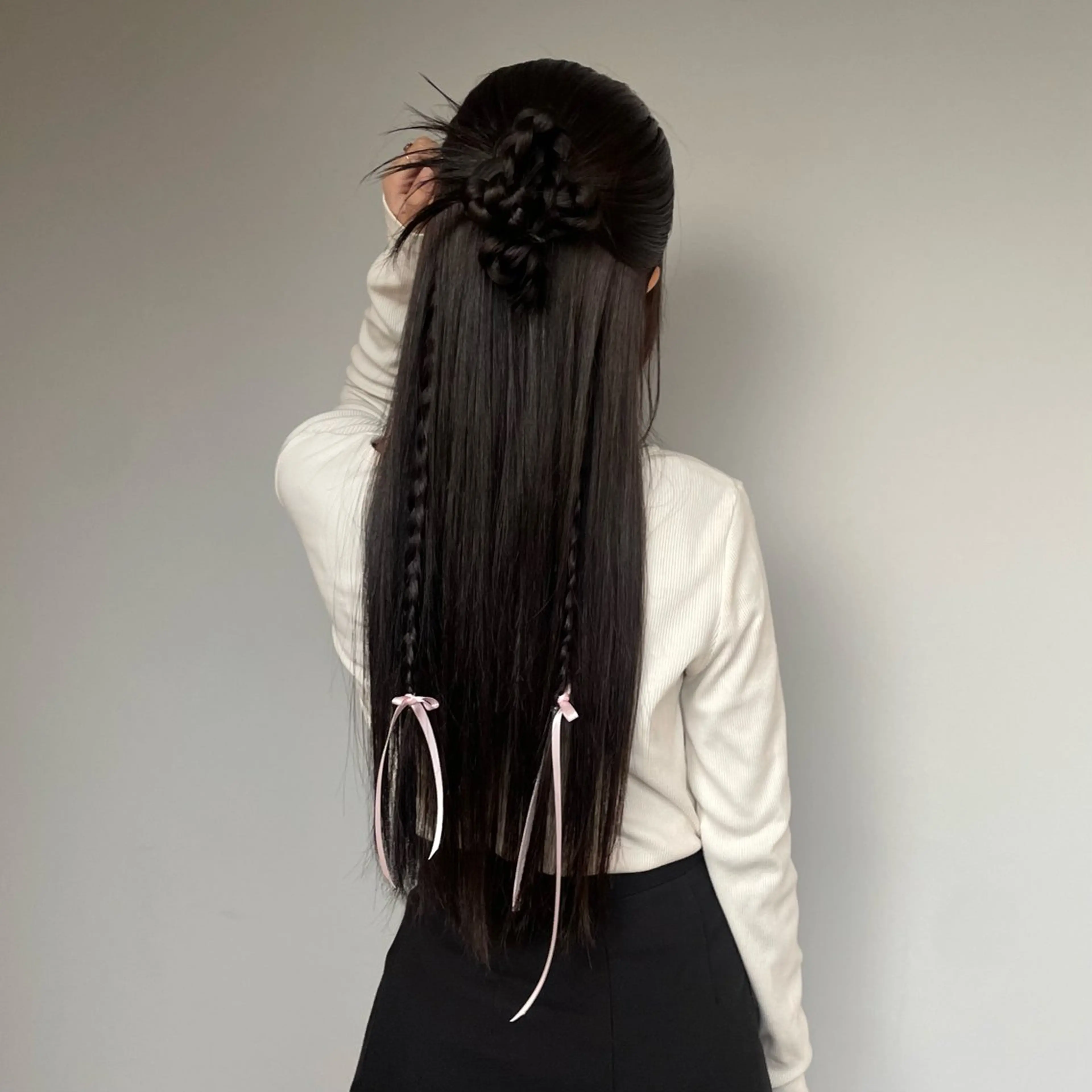 ロング ヘアアレンジ ヘアセット トレンドカラー🥣／ ヘアアレンジ✩.*˚のヘアスタイル