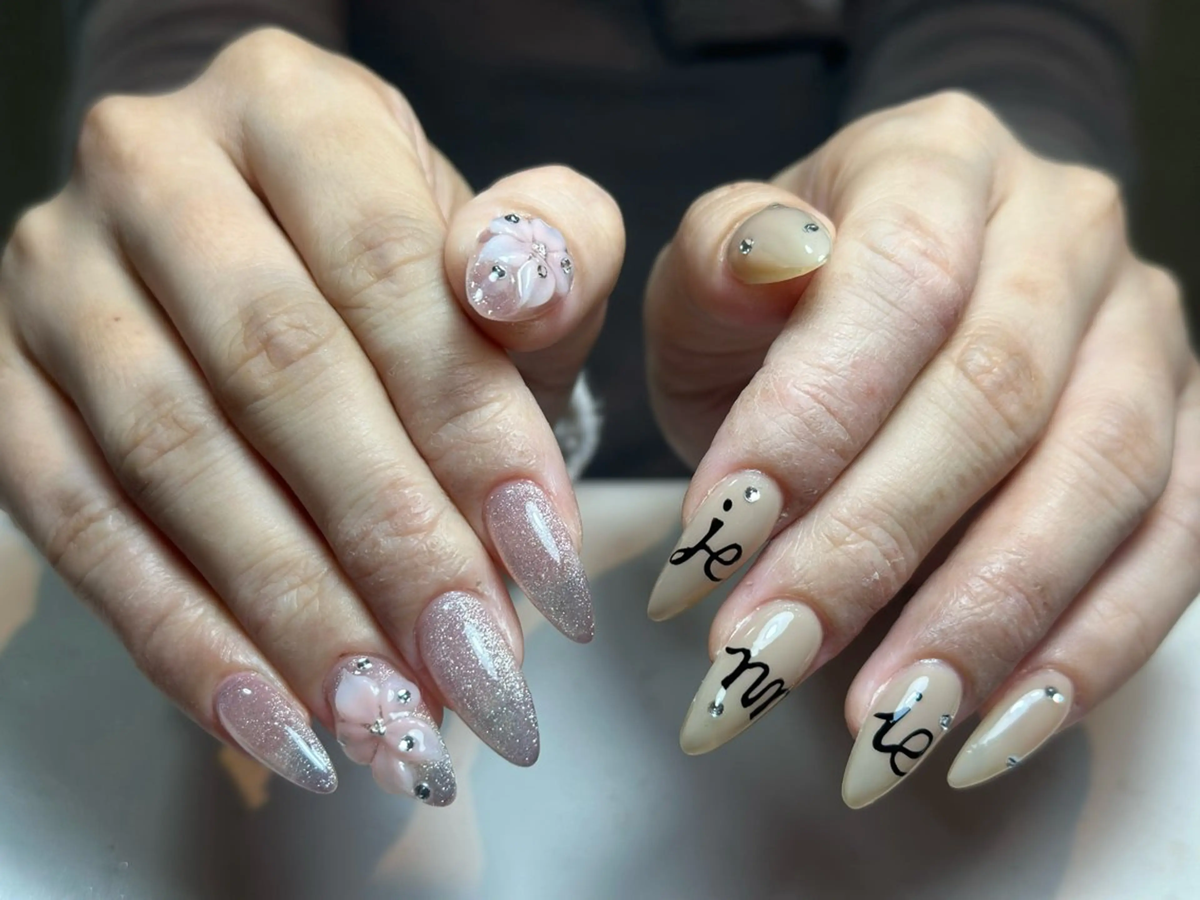 ネイル アートネイル 成人式 ジェルネイル ニュアンスネイル 夏ネイル ハンドネイル Nienail_ Luxeのネイルデザイン