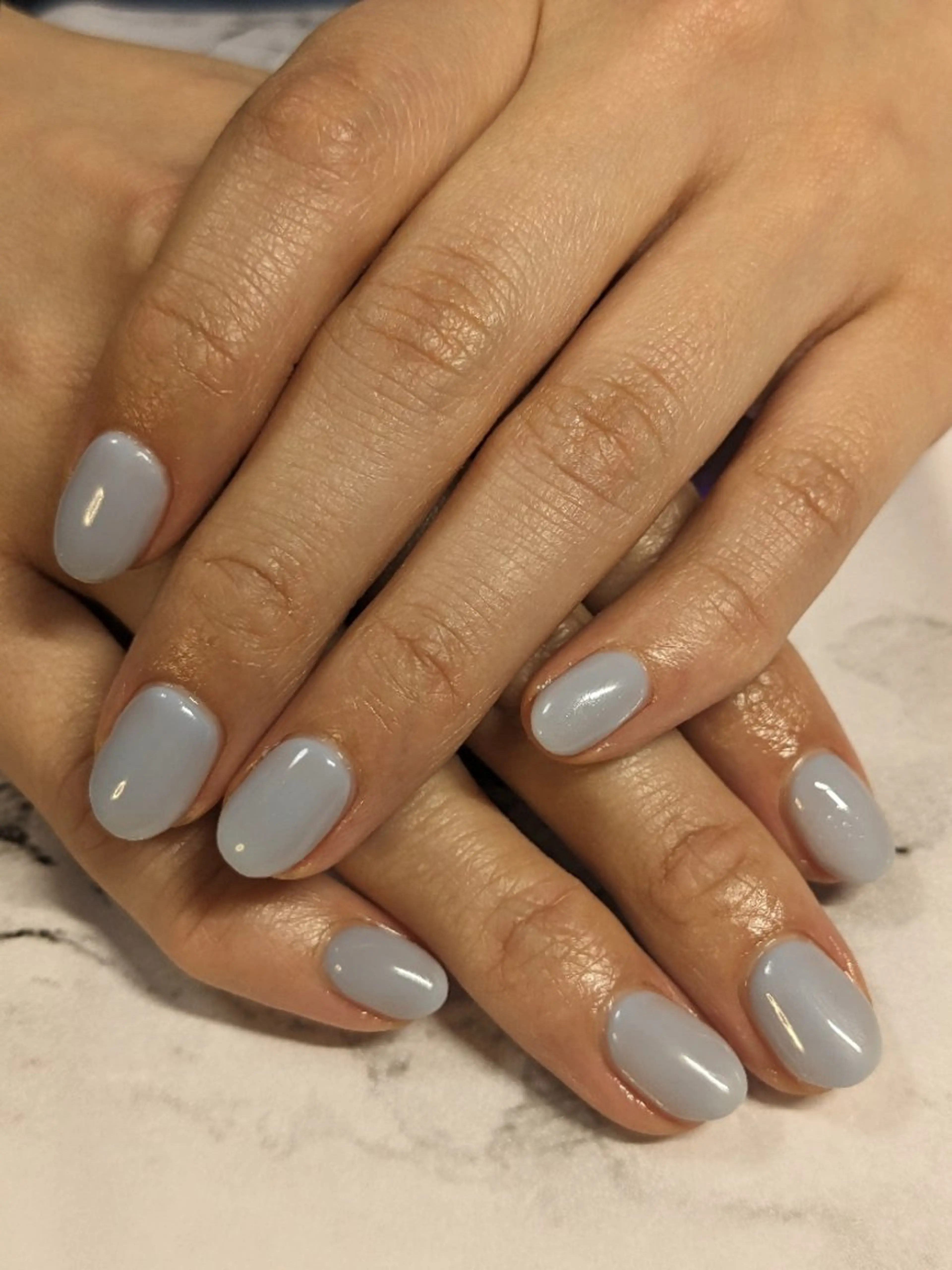 ネイル ブルー ハンドネイル よもぎ蒸し・ワンカラ ー専門 しゅくるのその他イメージ