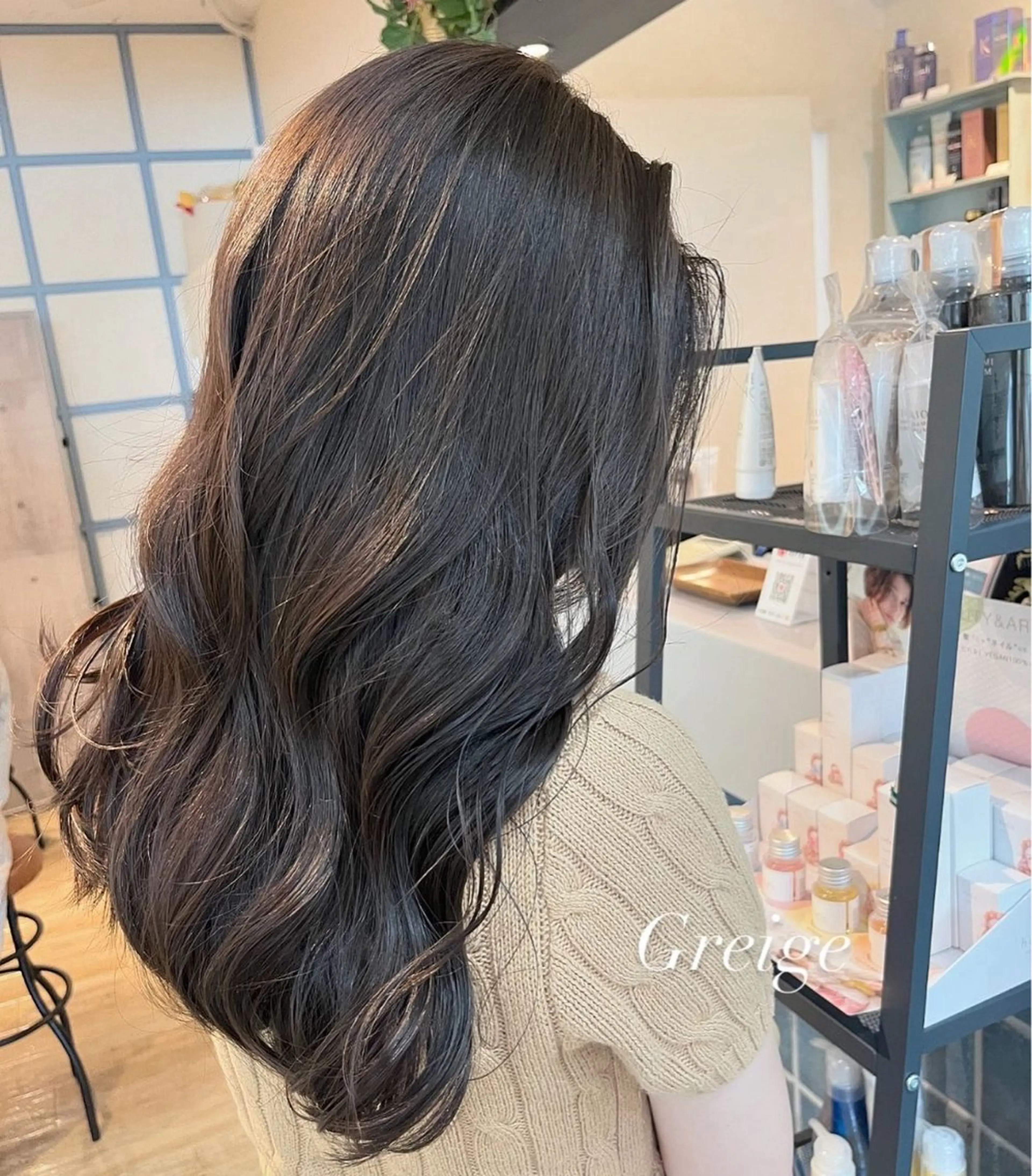 セミロング カット ヘアカラー N°+aero 🤍ユメのヘアスタイル
