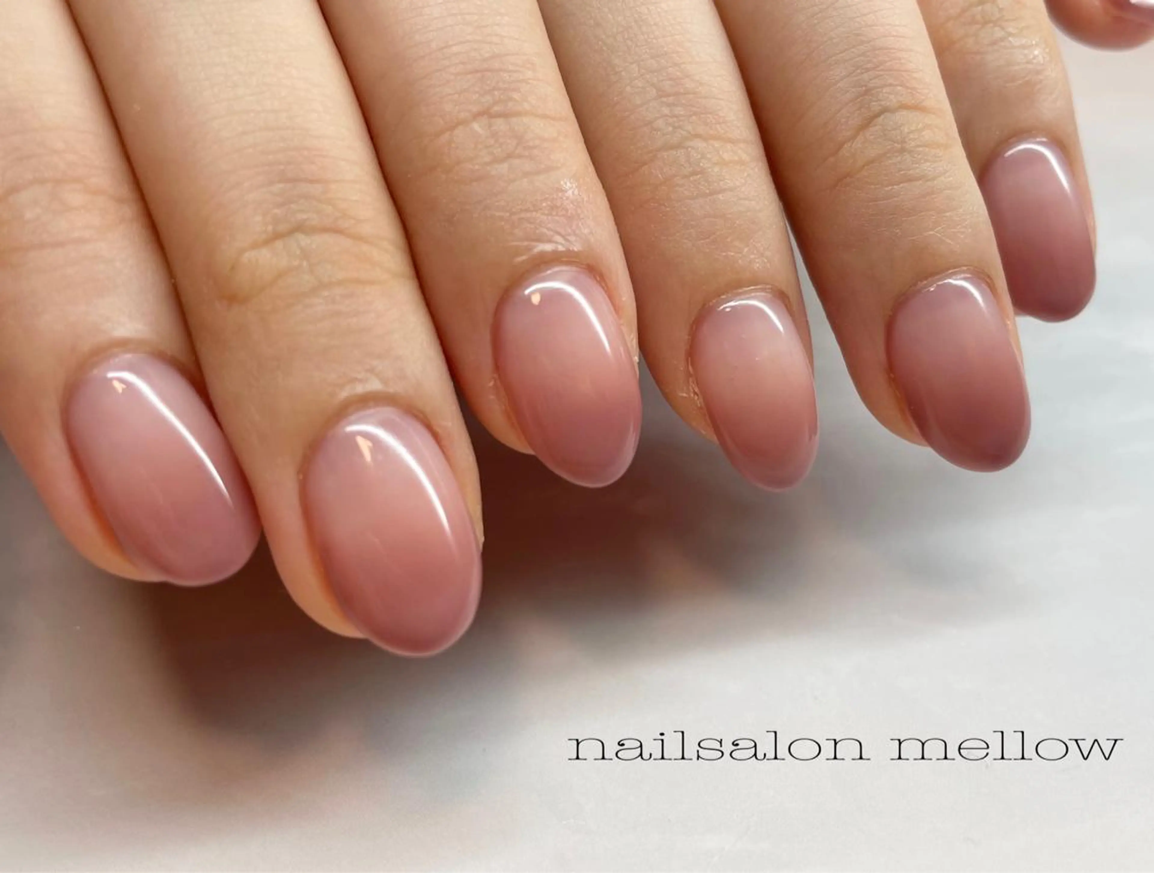 ネイル ブラウン ピンク 大山 浩美のネイルデザイン