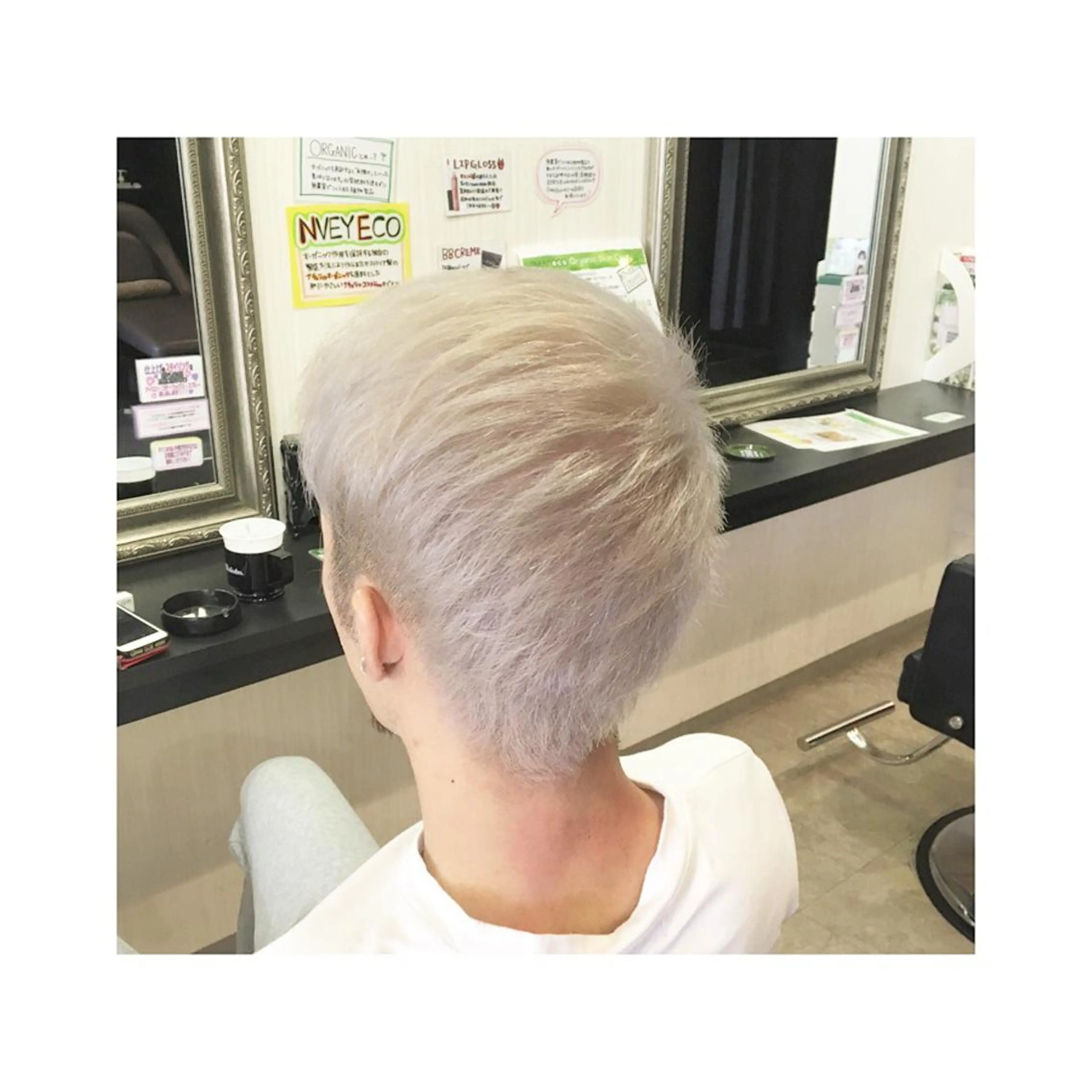 ショート カラー メンズ ヘアカラー トリートメント 💓シールエクステ ルミエールのヘアスタイル