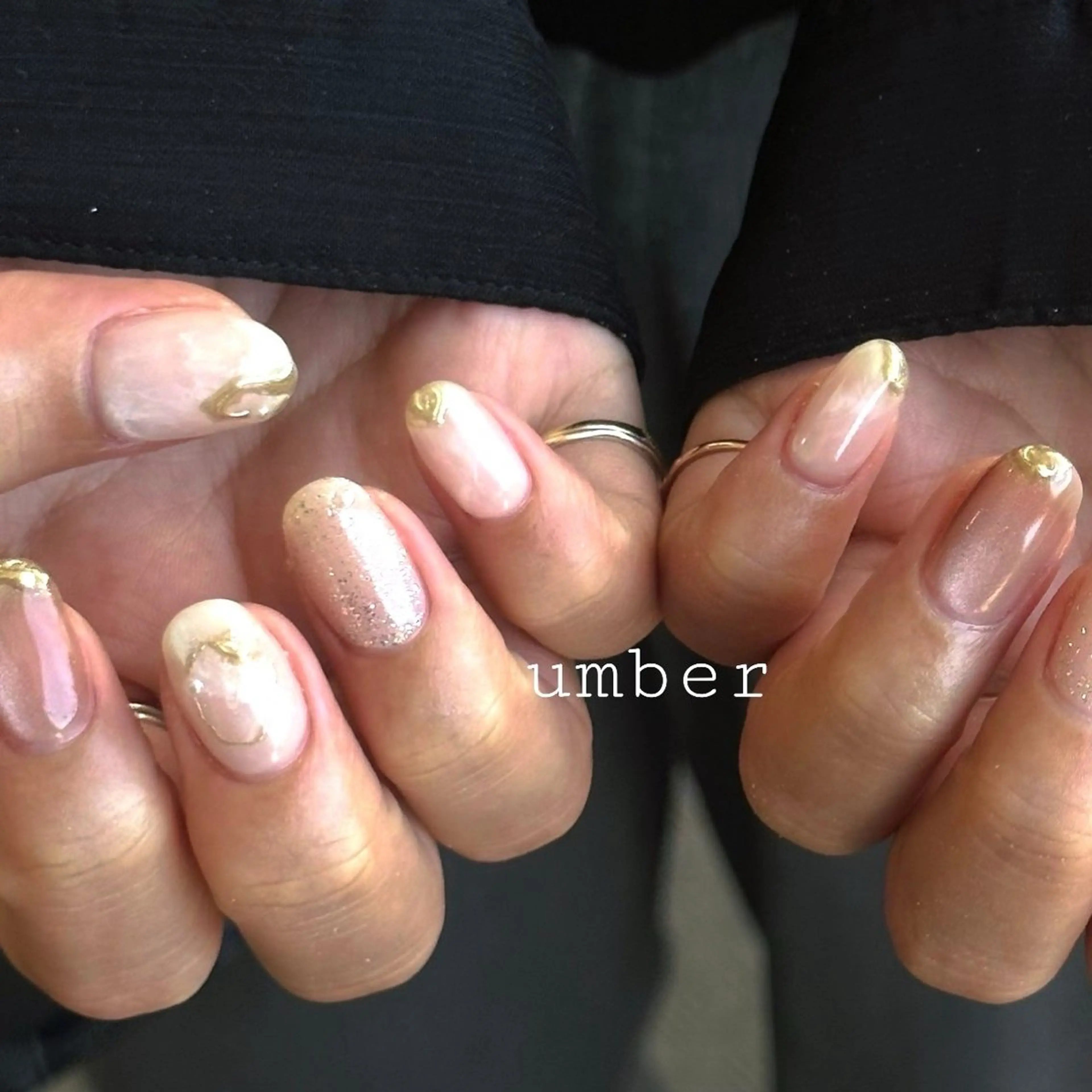 ネイル ハンドネイル umber 三茶1分のネイルデザイン