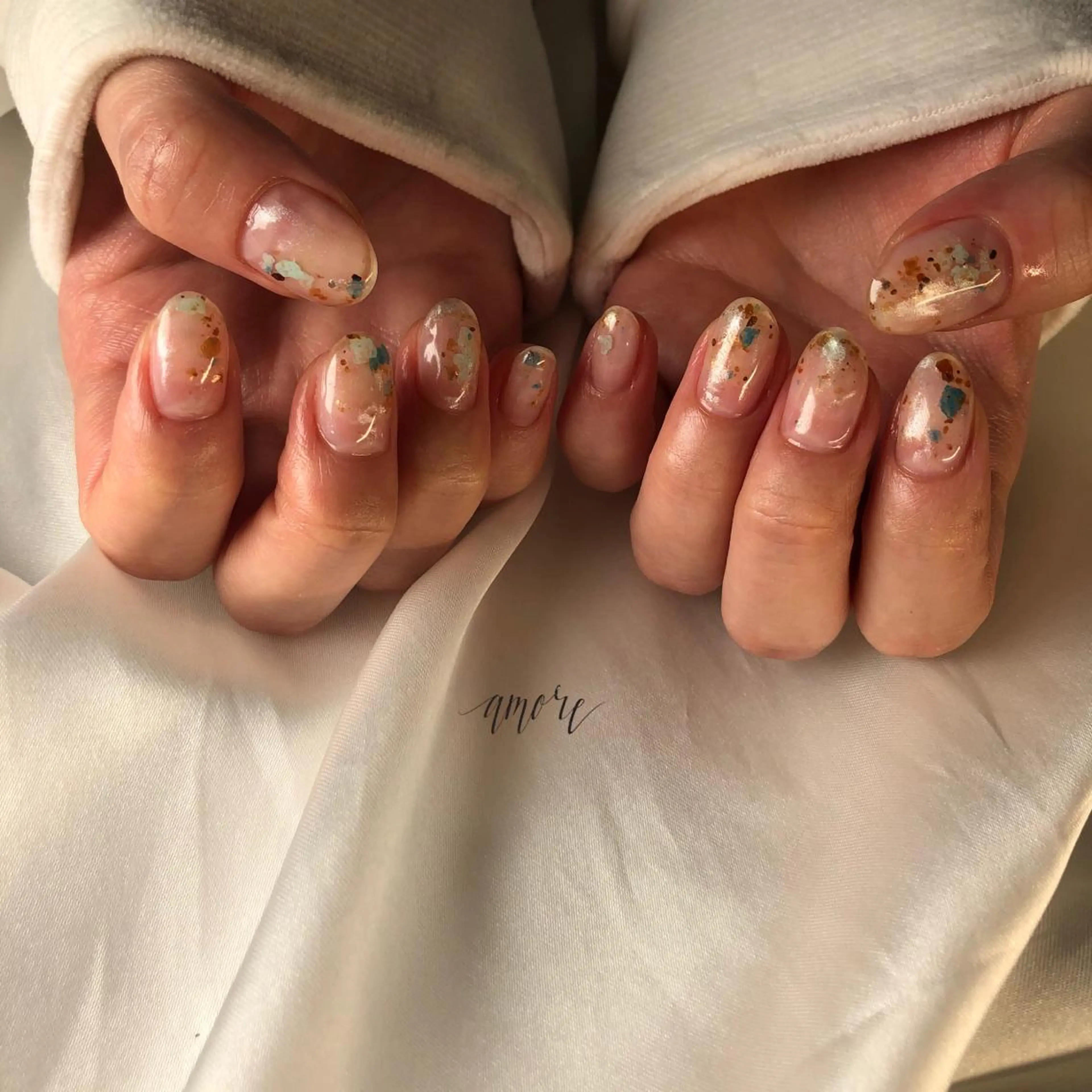 ネイル ジェルネイル 氷ネイル・うるうるネイル キラキラネイル マグネットネイル ミラーネイル You kyehwaのネイルデザイン