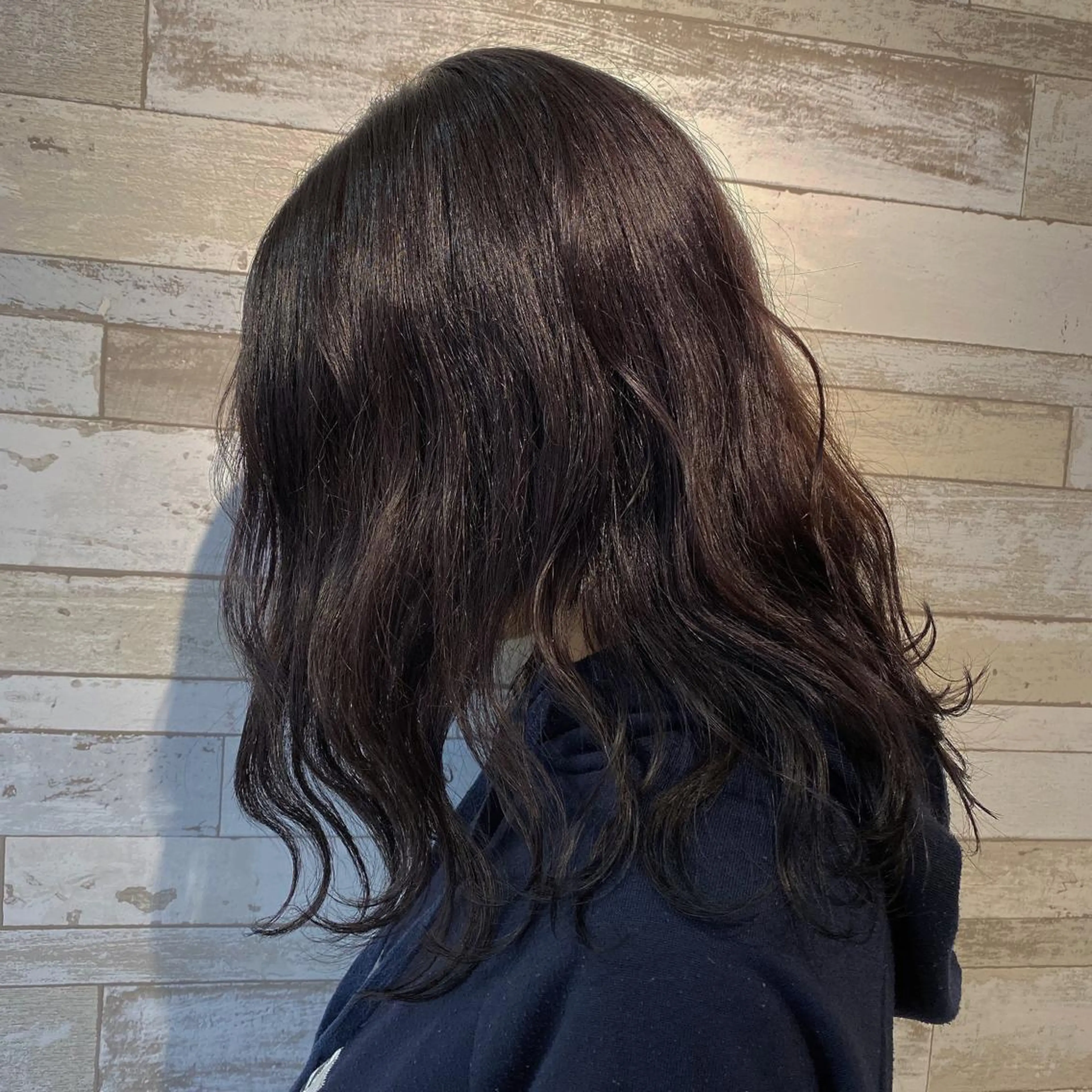 セミロング パープルカラー ヘアカラー 透明感カラー/ボブ / MARIE🍇のヘアスタイル