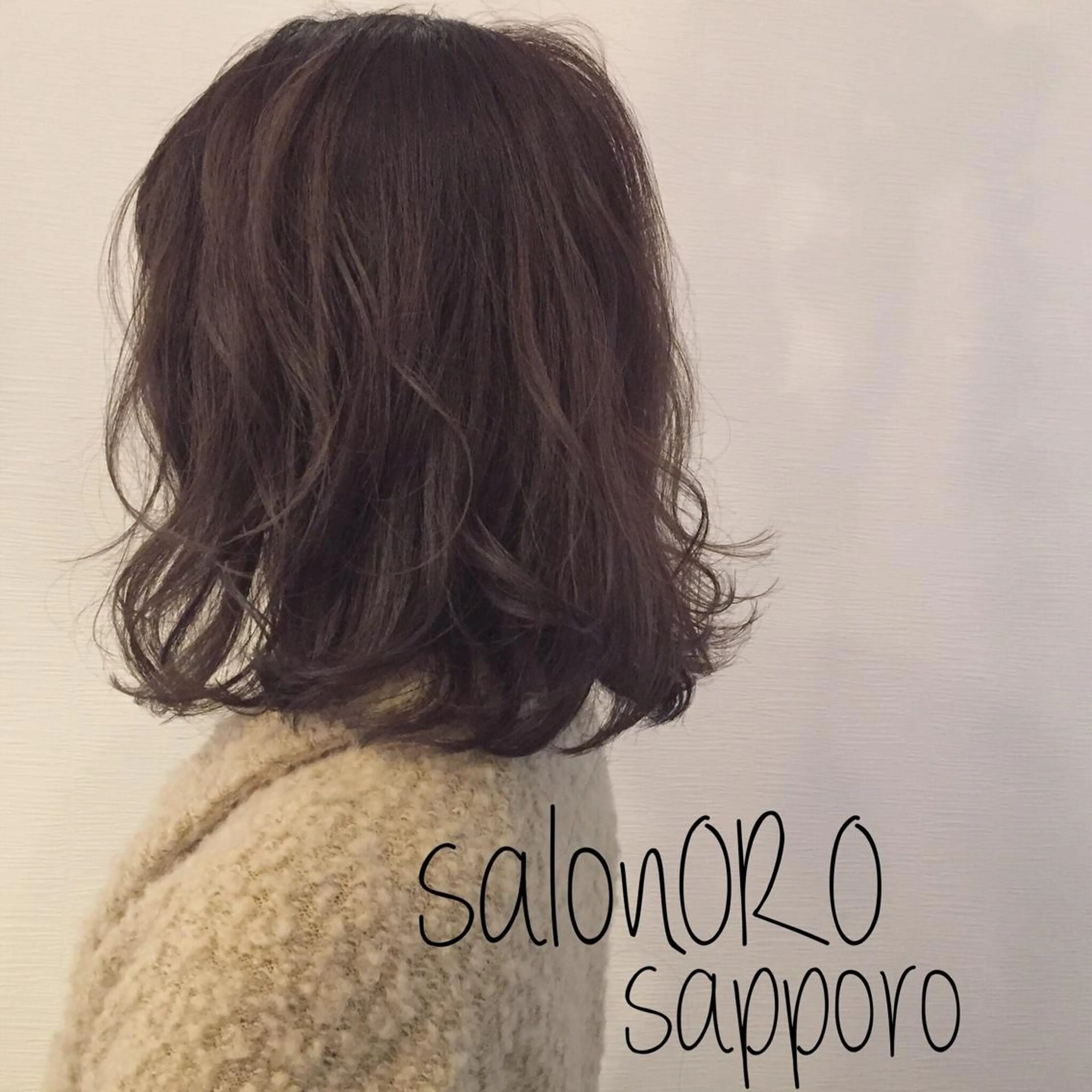 セミロング カラー パーマ セミロングパーマ アディクシーカラー ブリーチ ブルーカラー ブルーバイオレット ヘアカラー トリートメント 池田 真由美のヘアスタイル