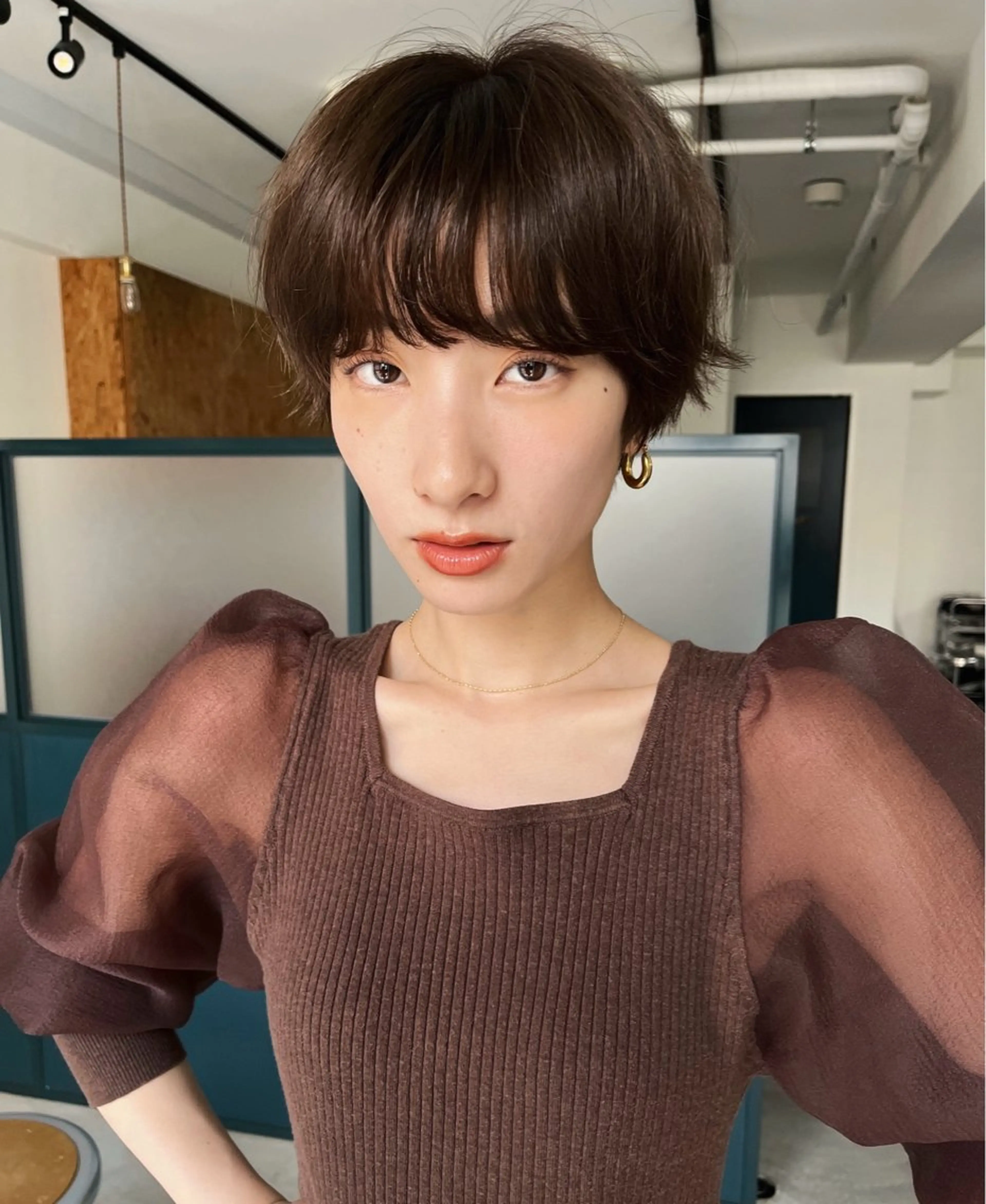 ショート カラー 暖色/パーマ 🌼クニトウメイのヘアスタイル