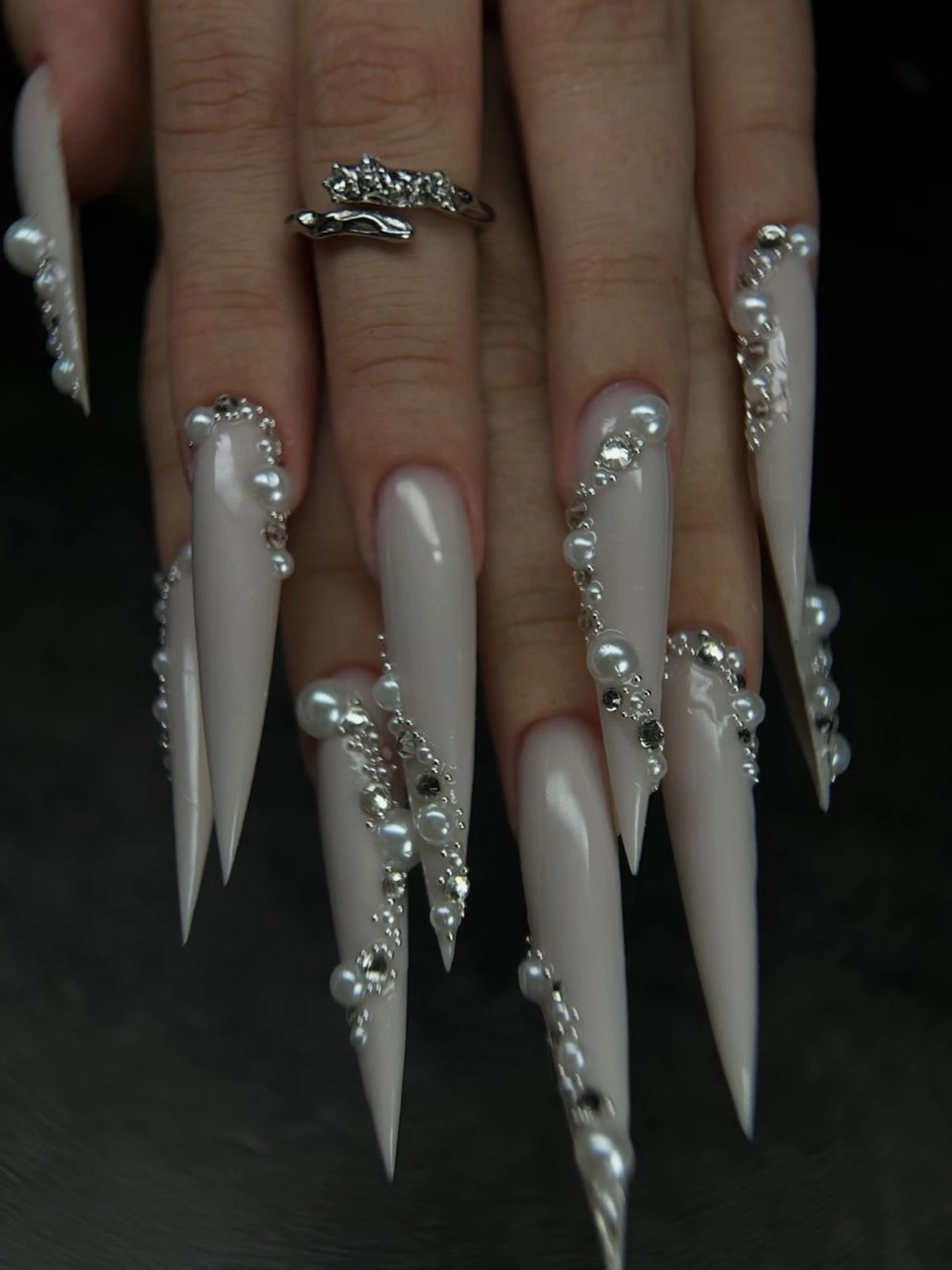 ネイル オーロラネイル ブラウン チークネイル フットネイル フレンチネイル ハンドネイル Ni Niのネイルデザイン