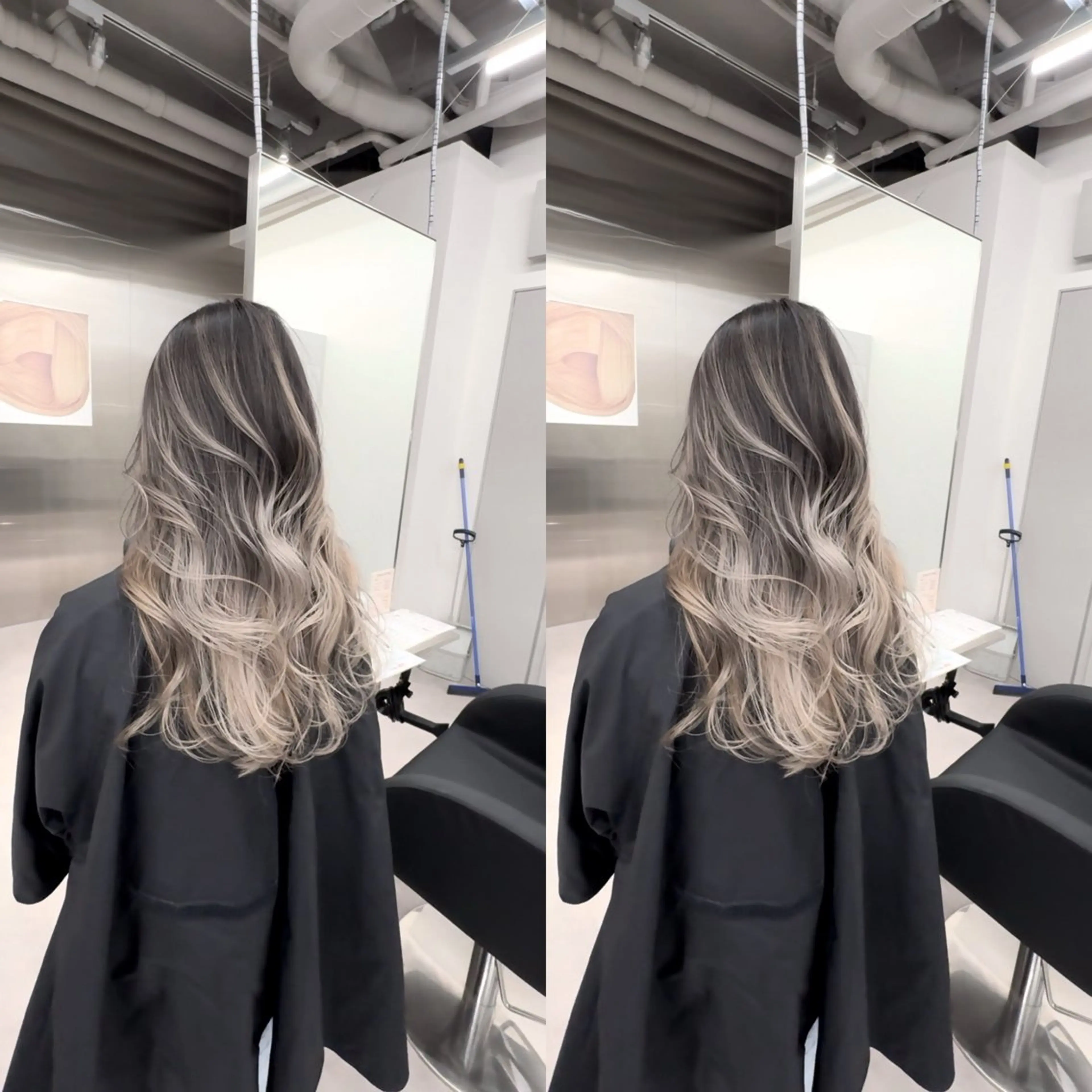 カラー カット ヘアカラー エクステ 最高級人毛 100%エクステ茉央のヘアスタイル