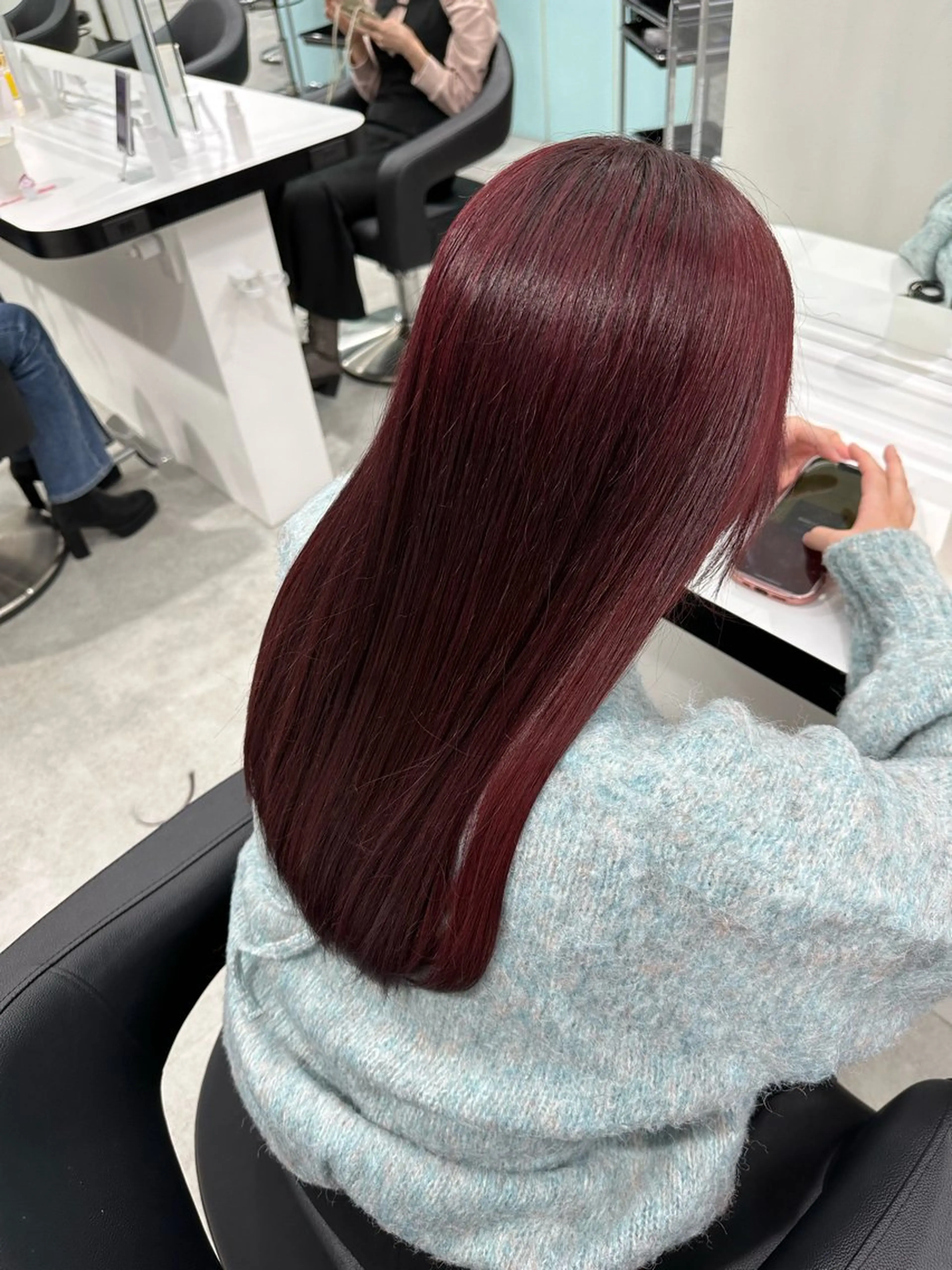 セミロング カラー カット ヘアカラー 透明感・トレンドヘア 🫧齋藤拓未🫧のヘアスタイル