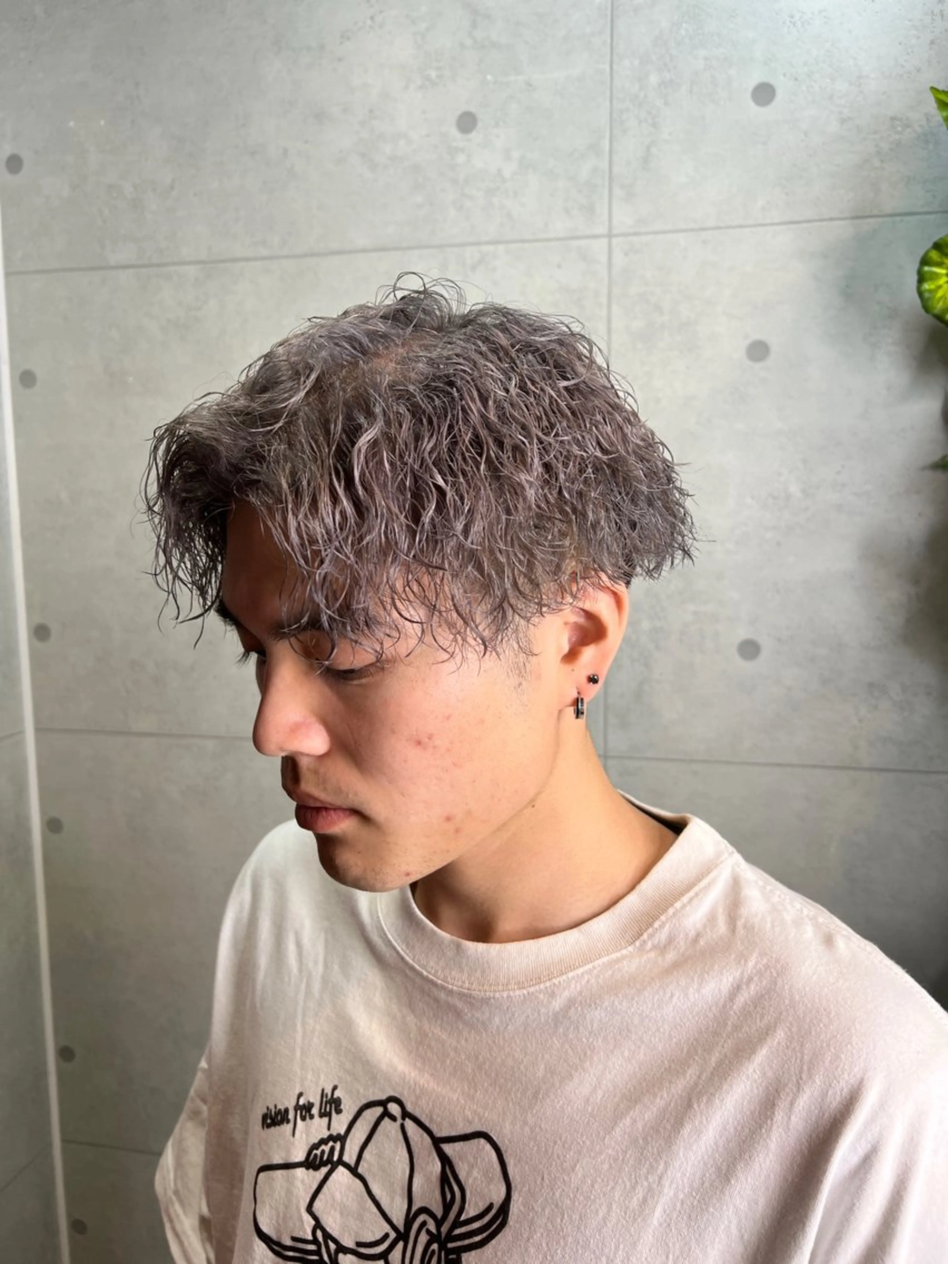 カット＋パーマ＋ダブルカラーの写真