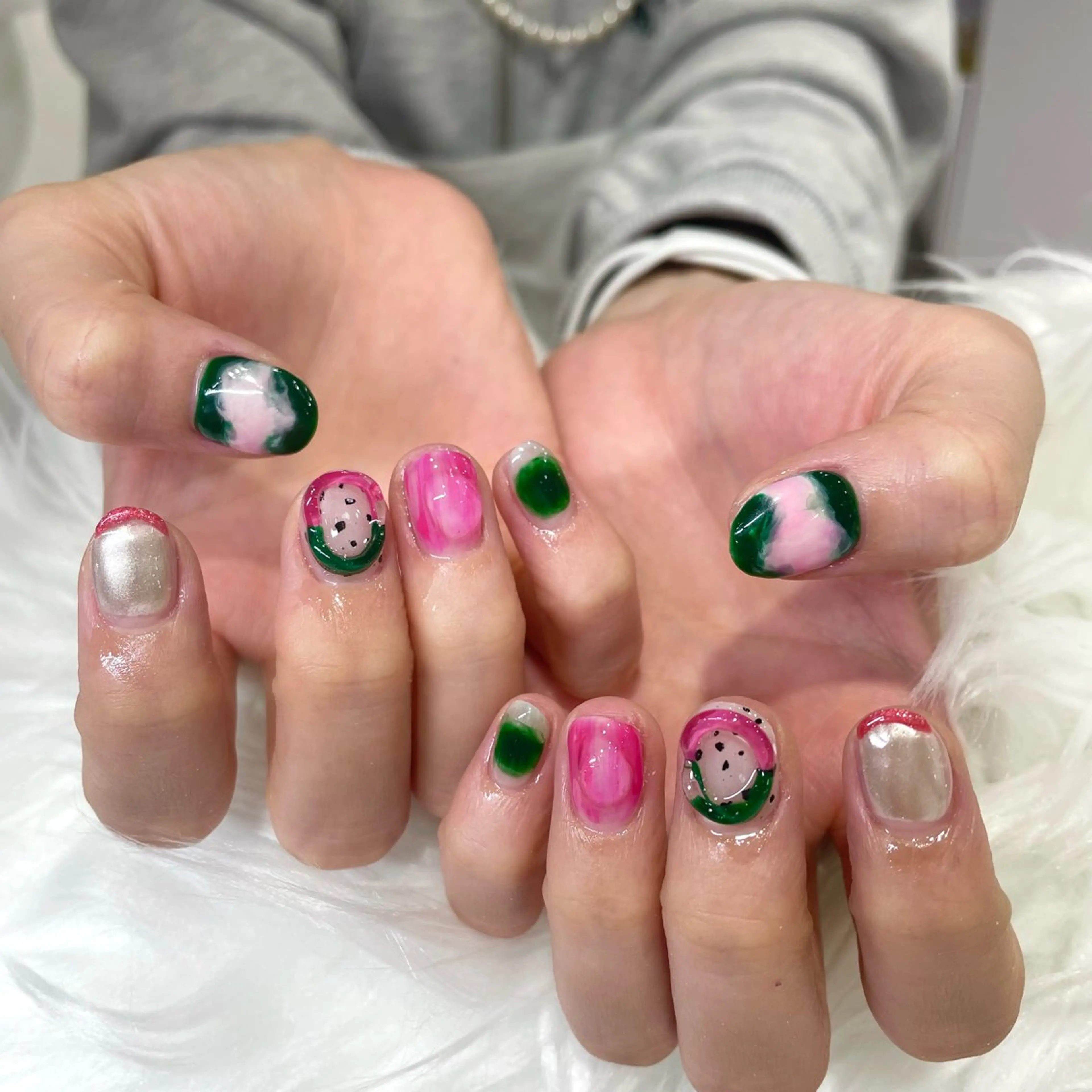 ネイル ハンドネイル 新井 ひなののネイルデザイン