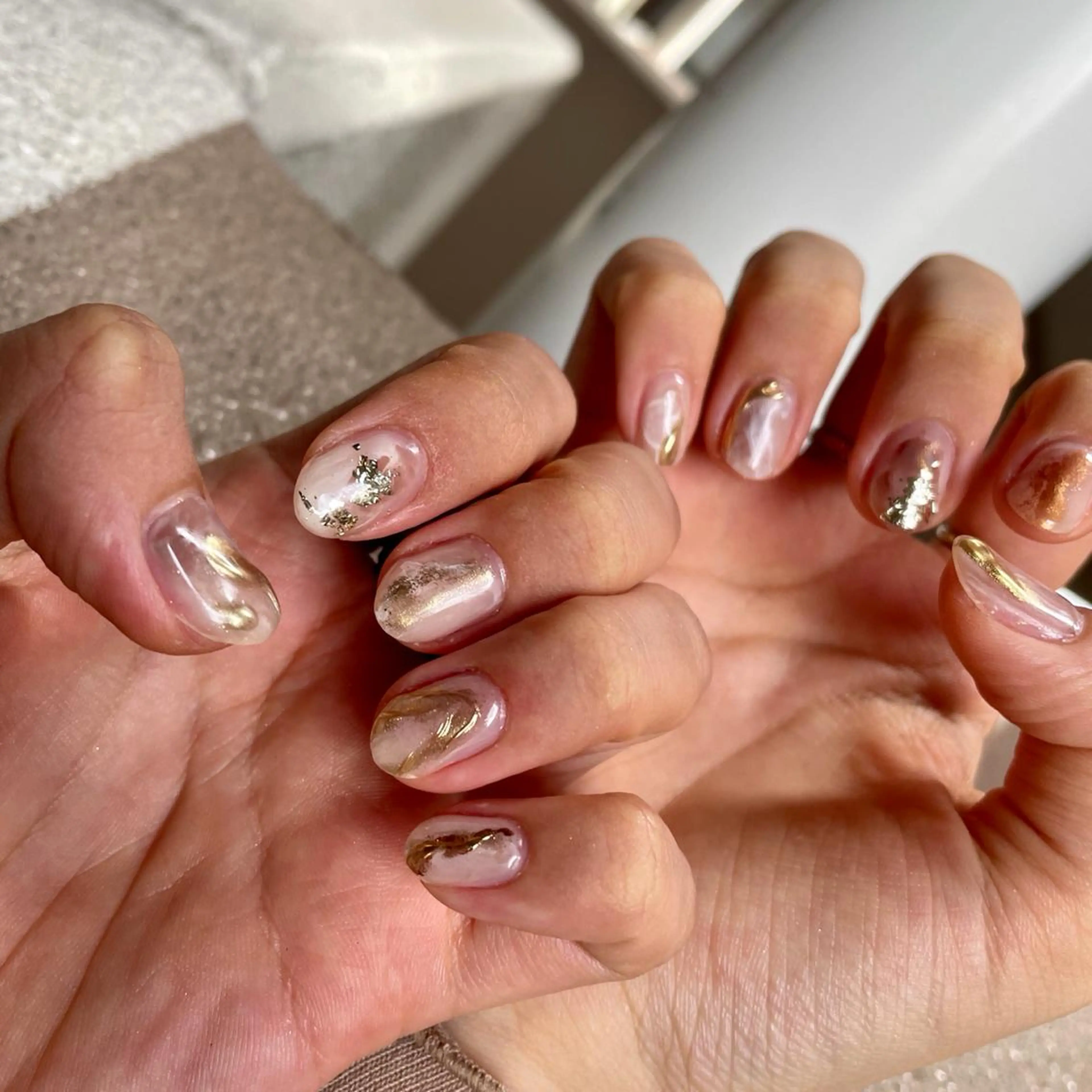 ネイル ニュアンスネイル 奥園 良恵のネイルデザイン