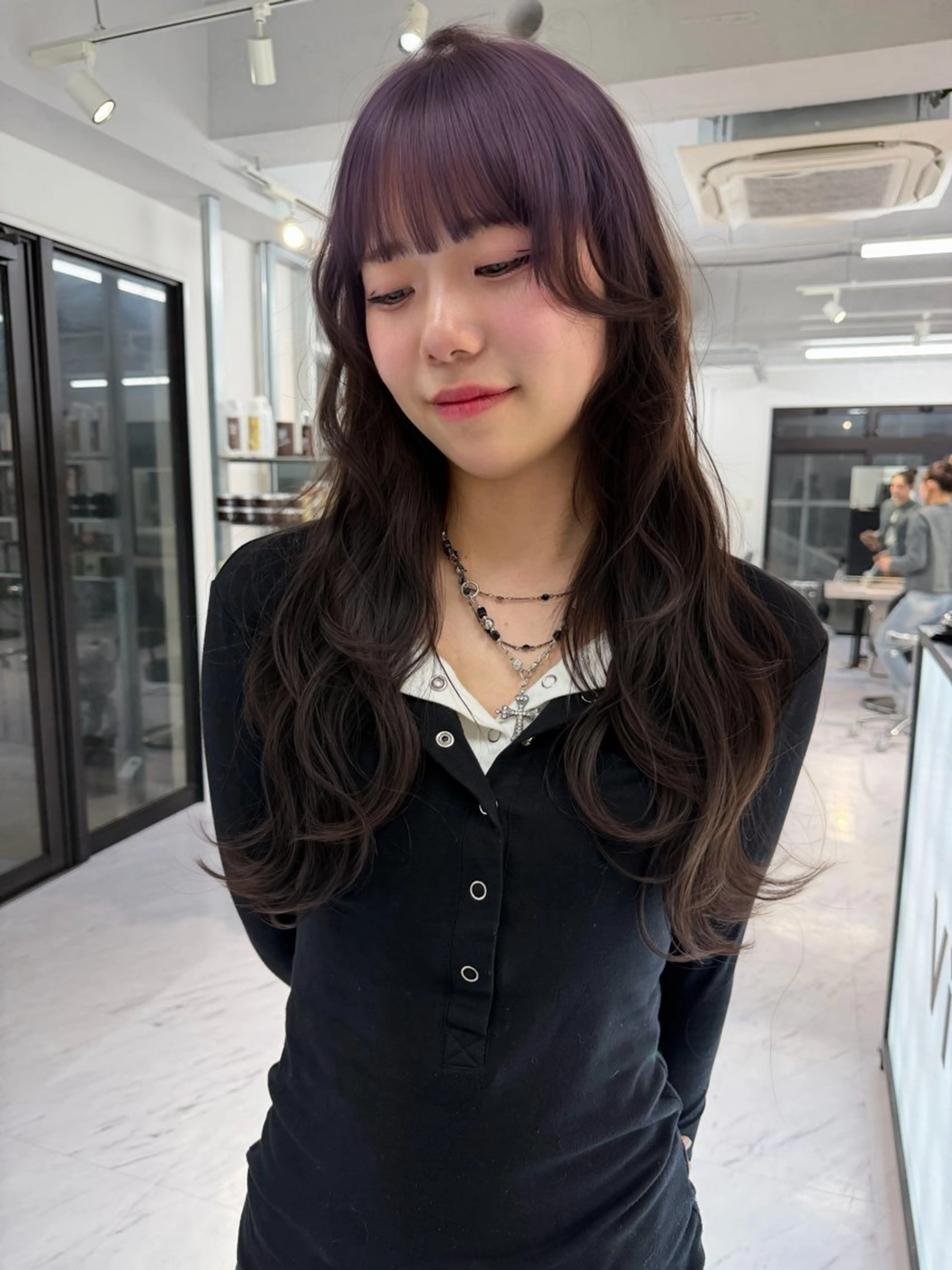 ロング カラー ベージュカラー ブリーチ ケアブリーチ デザインカラー ダブルカラー ヘアカラー トリートメント TATSUブリーチ/ ミルクティーベージュのヘアスタイル