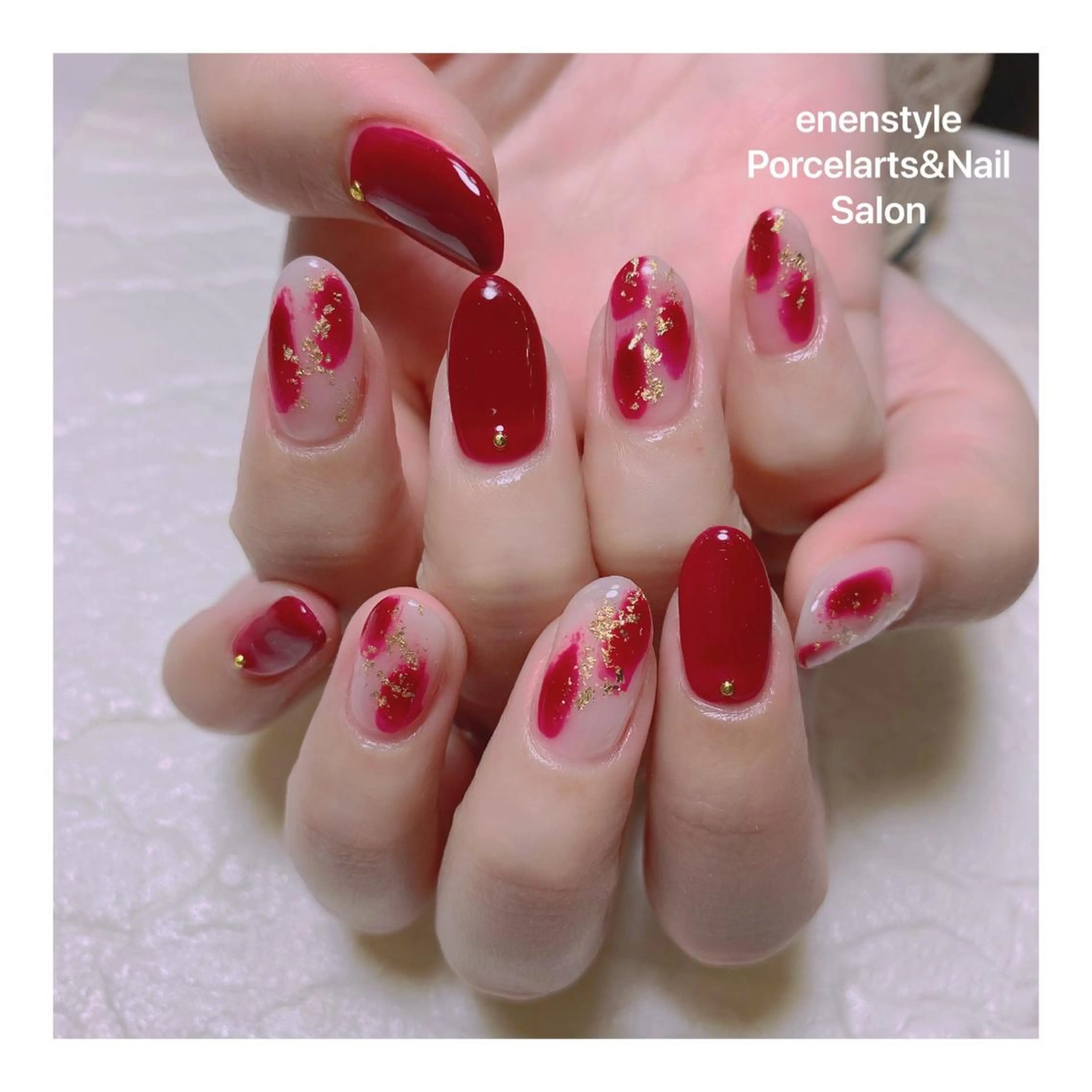 ミディアム ネイル ハンドネイル 👑enen style👑のネイルデザイン