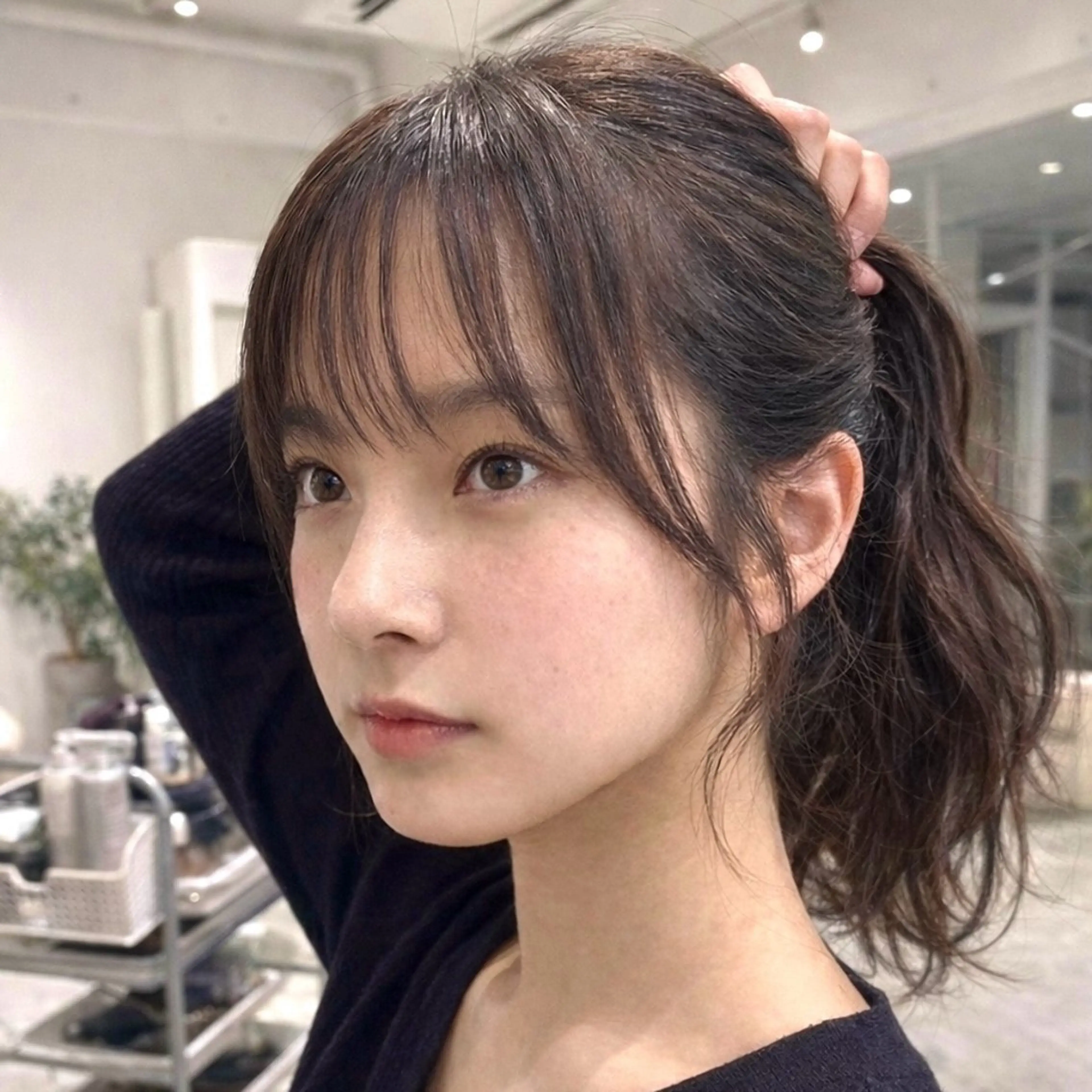 セミロング カラー 小顔カット/縮毛矯正 吉田ひろのじょうのヘアスタイル