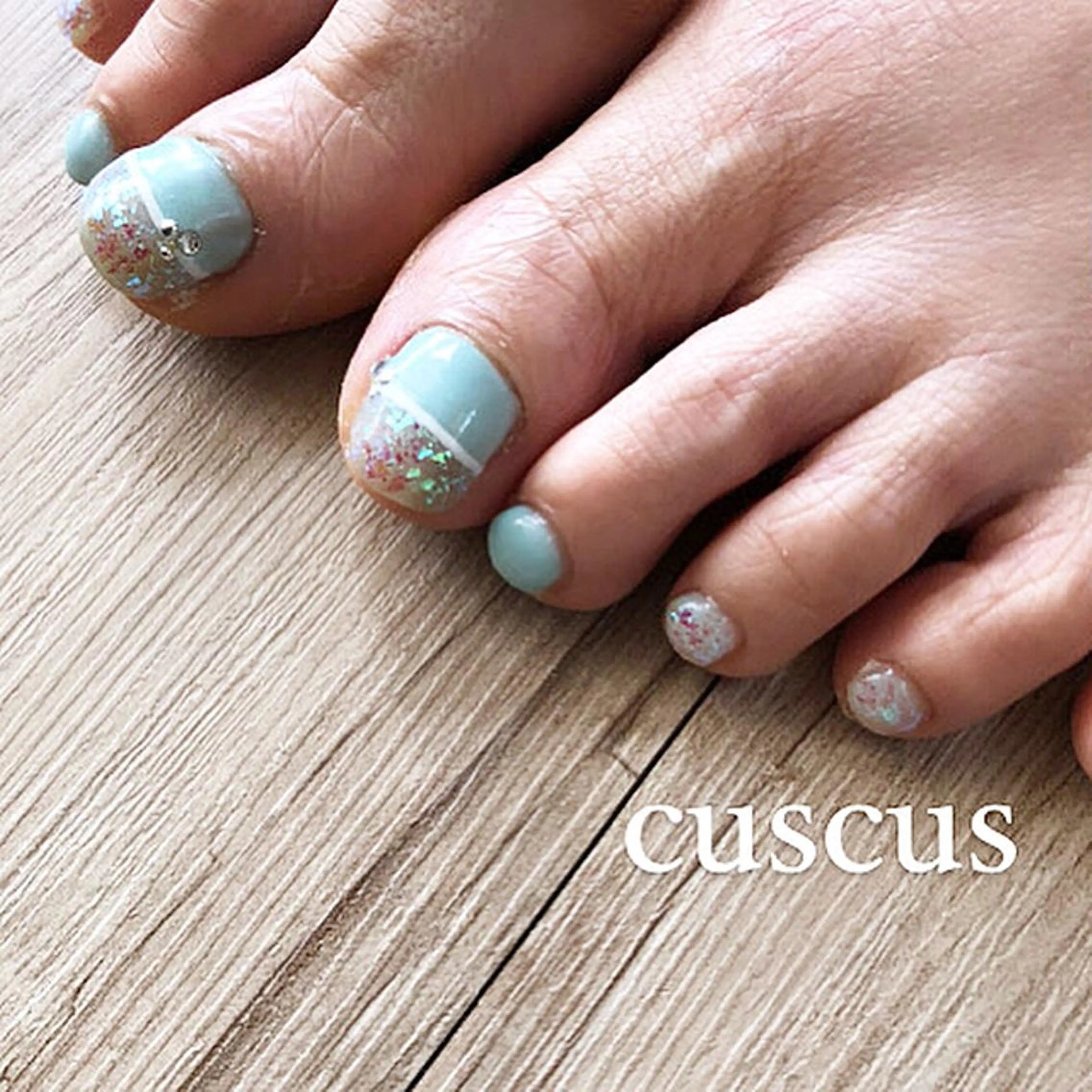 ネイル フットネイル ＣＵＳＣＵＳ …ｔ.akiのネイルデザイン