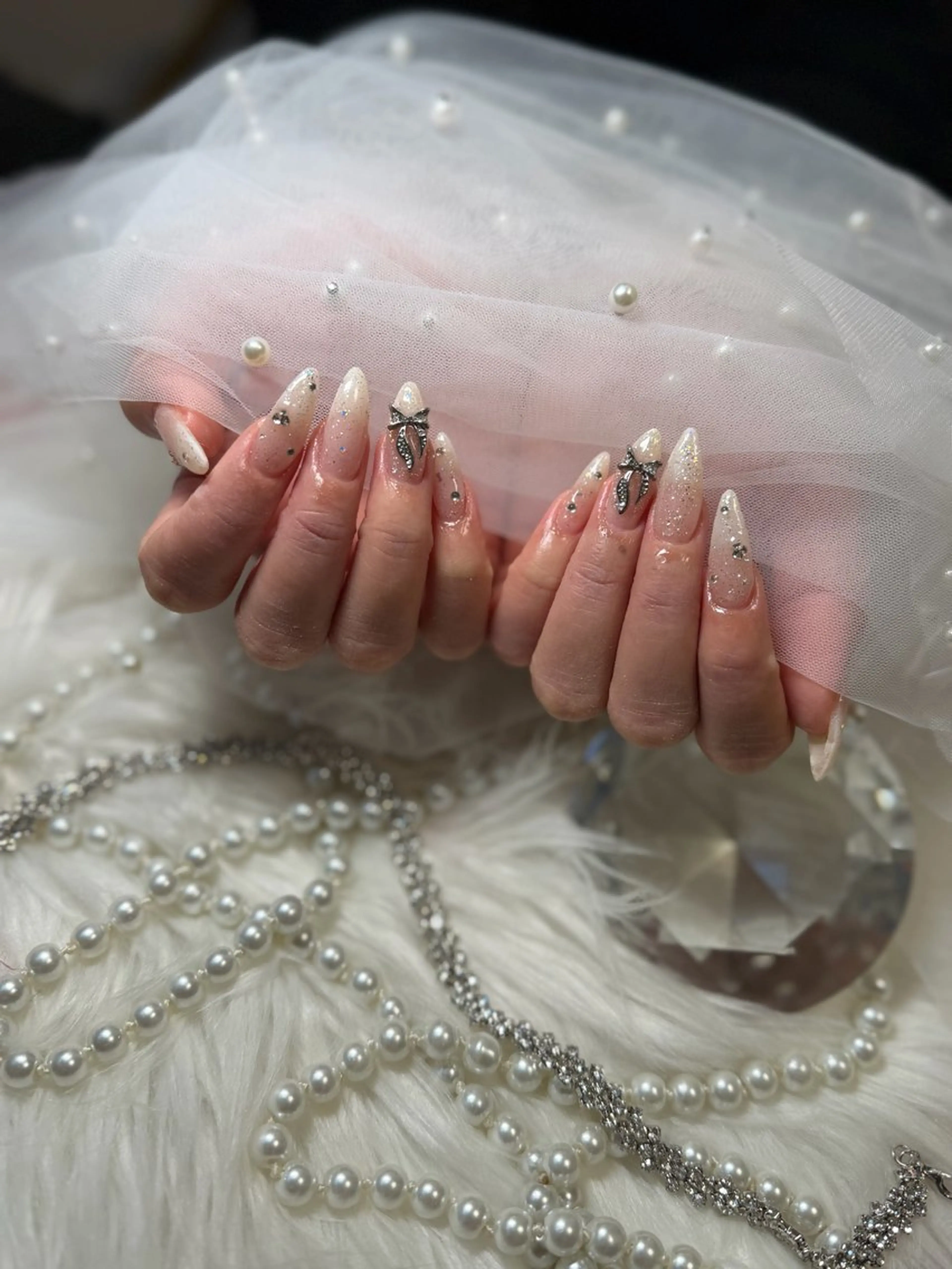 ネイル ロングネイル ハンドネイル nailsalon Refletのネイルデザイン